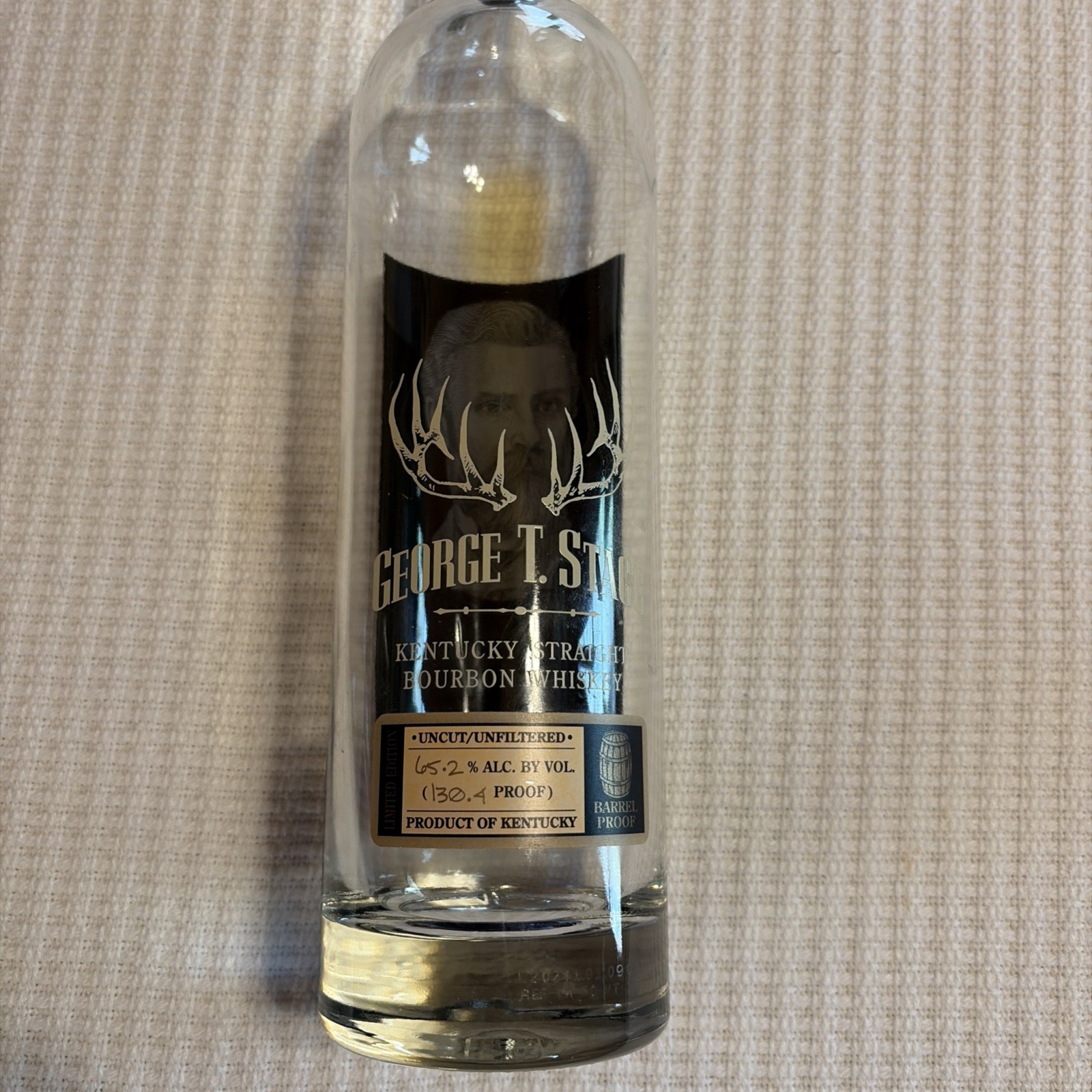 EMPTY: George T Stagg, Thomas H Handy. Weller Full Proof (SP) & Blanton’s