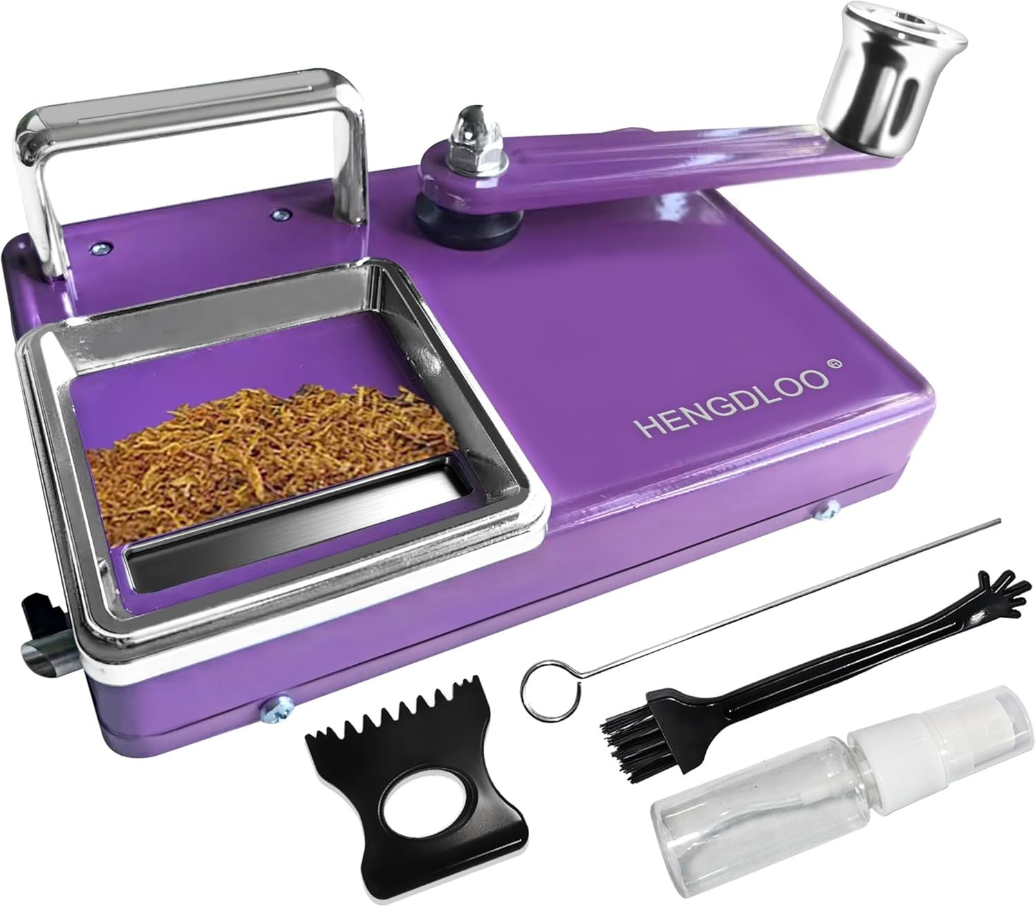 Compact Purple Cigarette Rolling Machine, Manual Design for Effortless Rolling