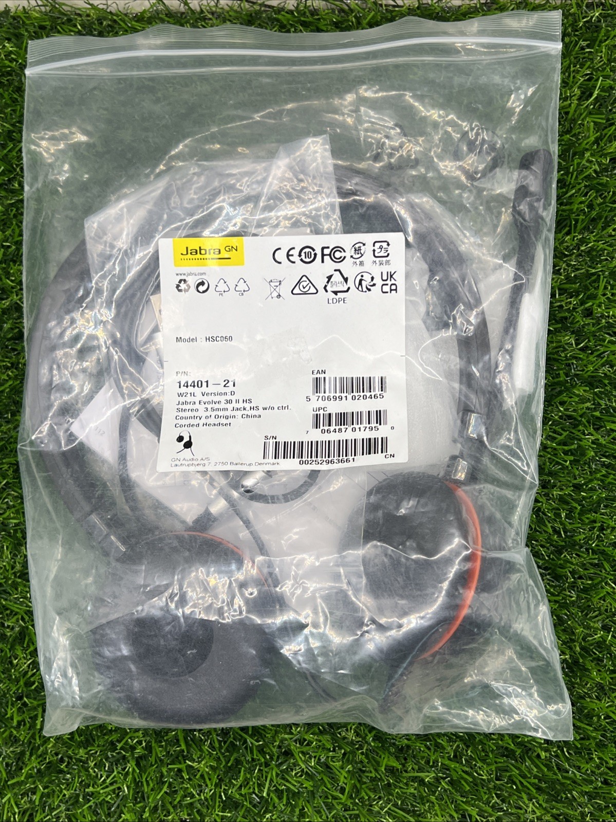 Jabra Evolve 30 II Replacement Headset Stereo 14401-21 Open Box