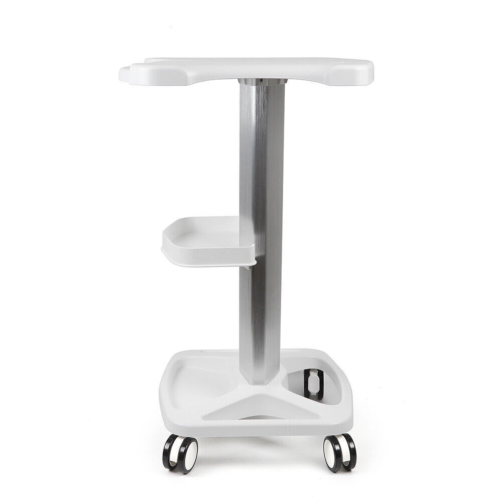 3 Tiers ABS Aluminum Alloy Medical Cart Mobile Lab Trolley Hospital Utility