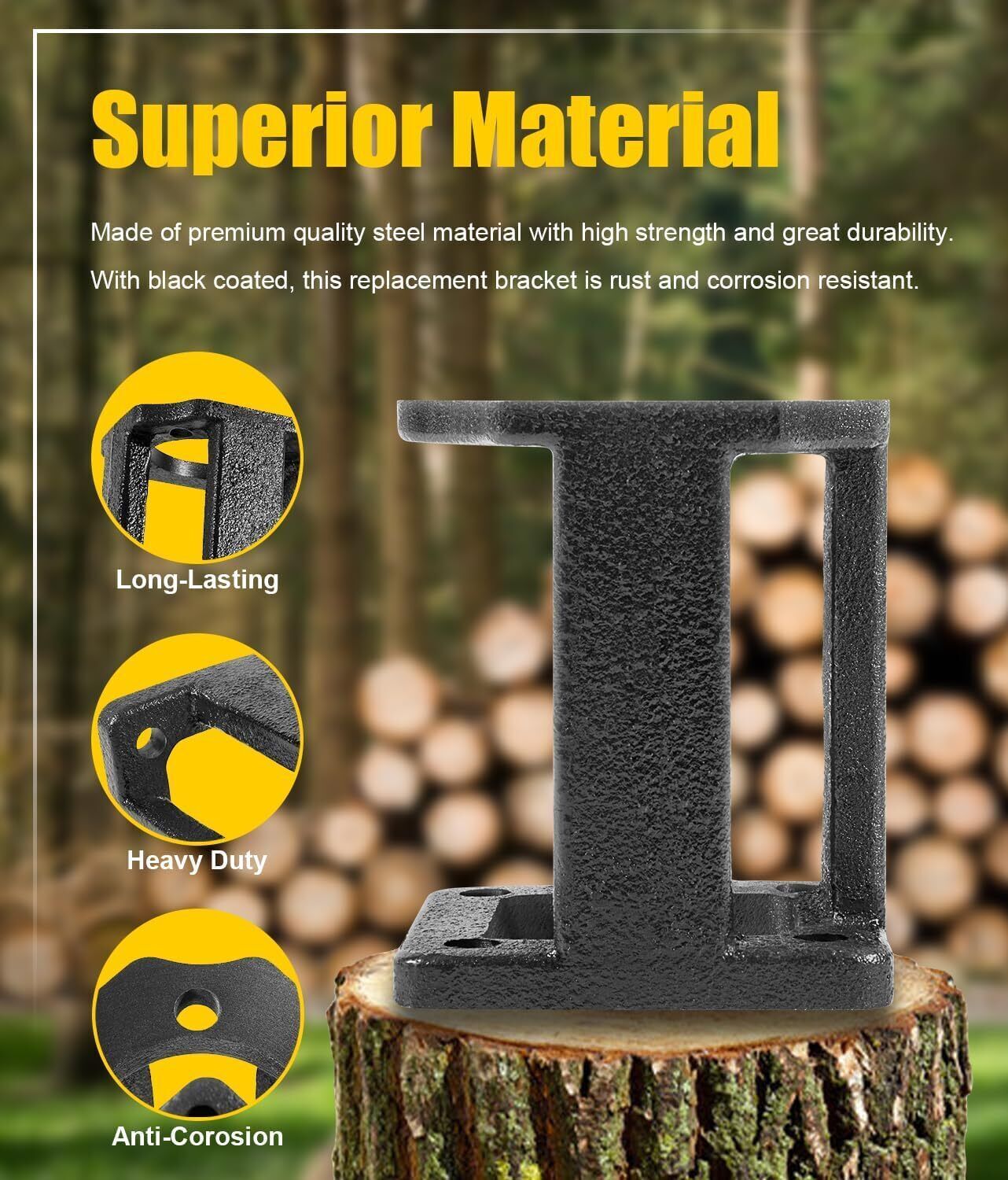 for 5-7 Hp Engines Log Splitter Hydraulic Pump Mount Replacement Brackets