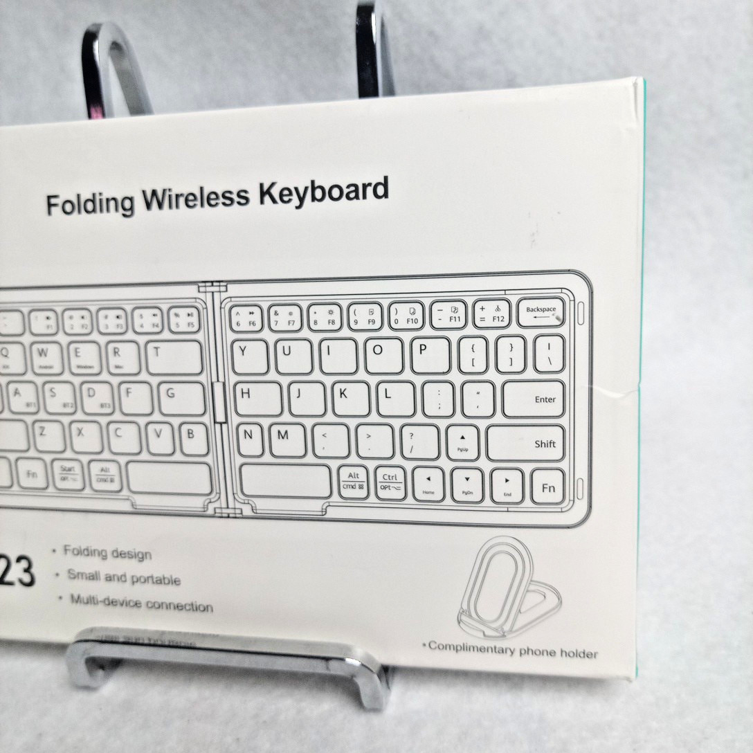Mini Foldable Bluetooth Keyboard with Touchpad Wireless Phone Tablet NIOB