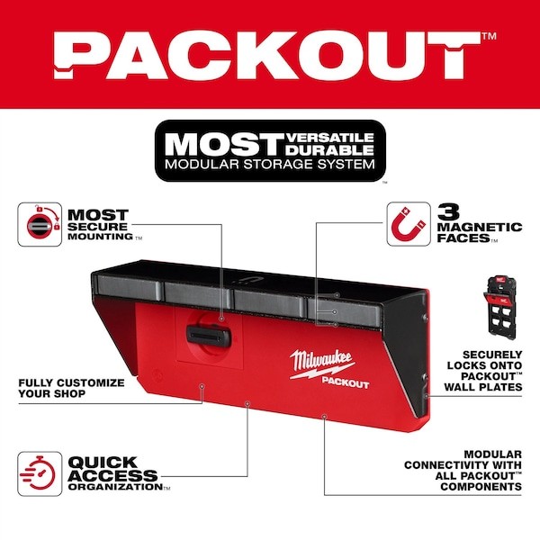 Milwaukee Tool 48-22-8346 Packout Magnetic Rack