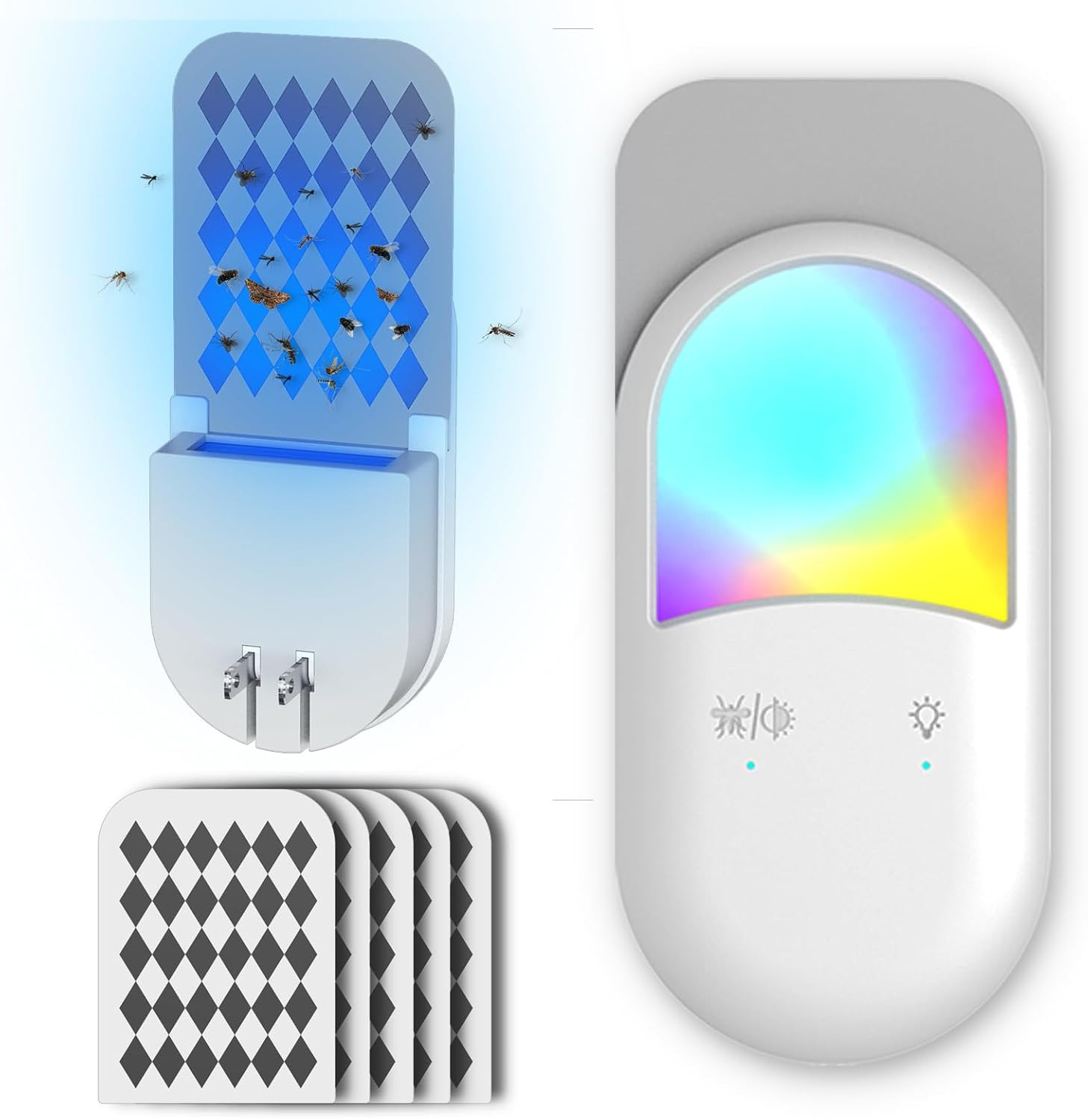 Fly Insect Trap,Indoor Plug-In Fly Traps for Flies, Fruit Flies, Moths, and Othe