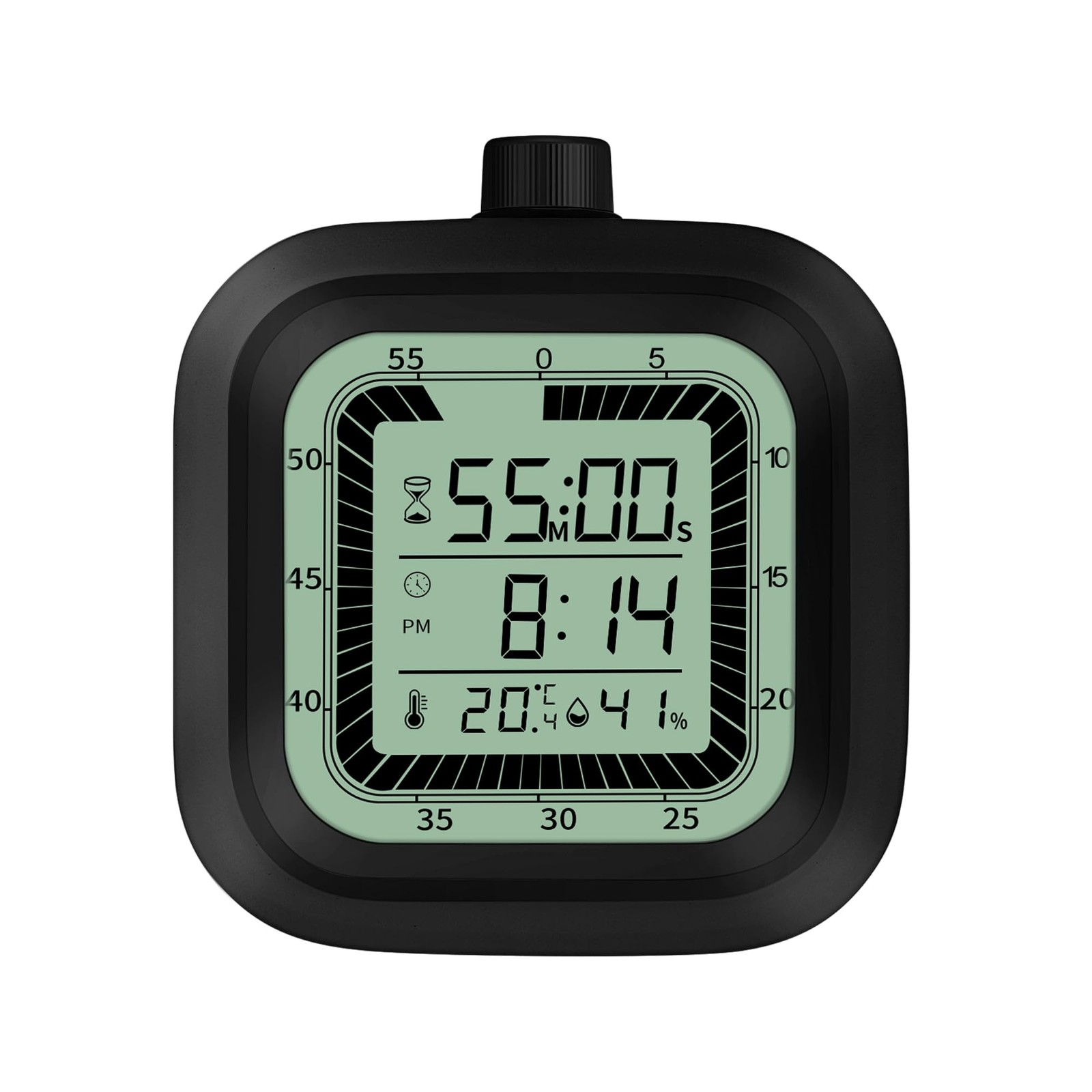 Visual Timer, 60 Minutes Countdown & Countup Timer, Digital Alarm Clock with ...