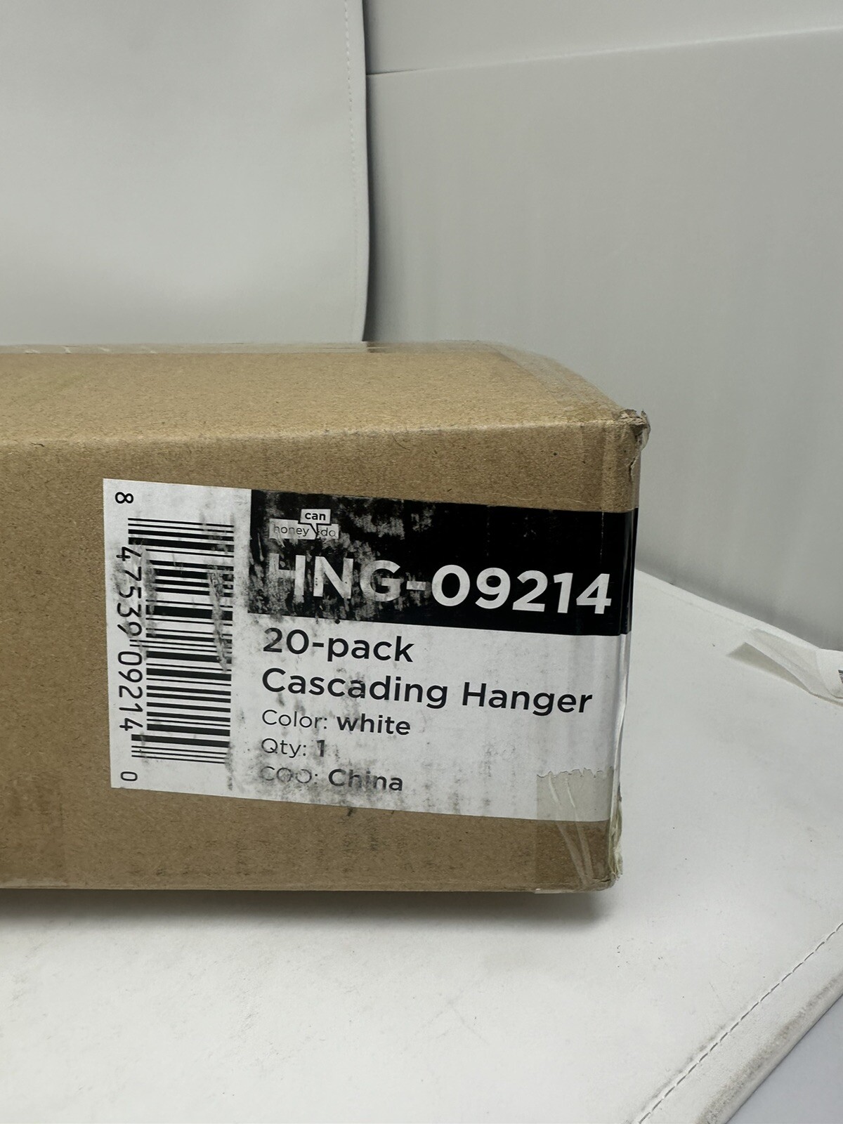 Honey-Can-Do Plastic Collapsible Cascading Space Saving Hangers White 20 Pack
