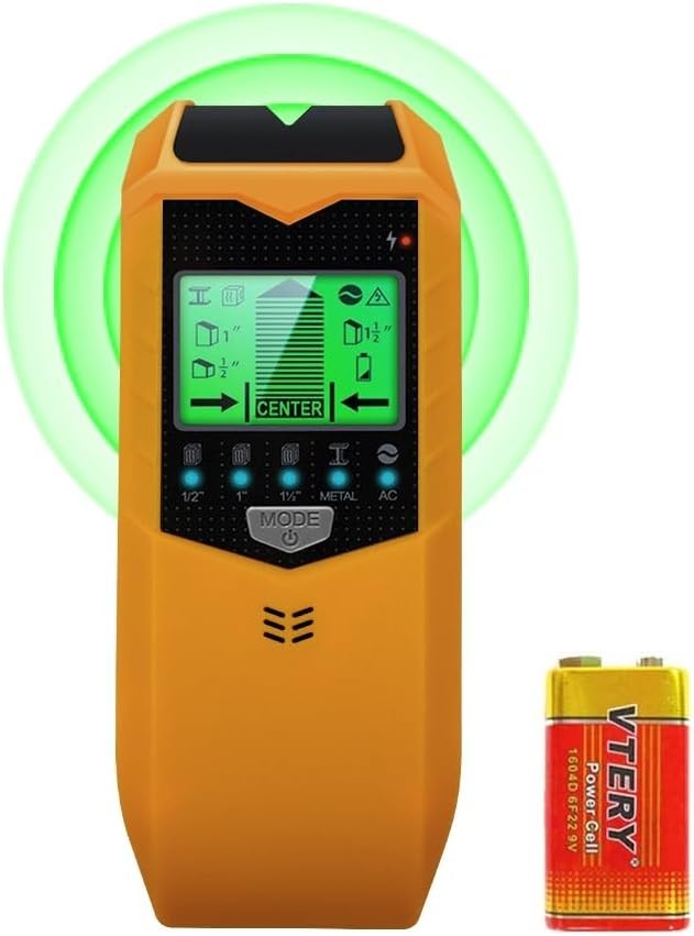 Stud Finder Wall Scanner, 5 in 1 Stud Detector with HD LCD Display for Center...