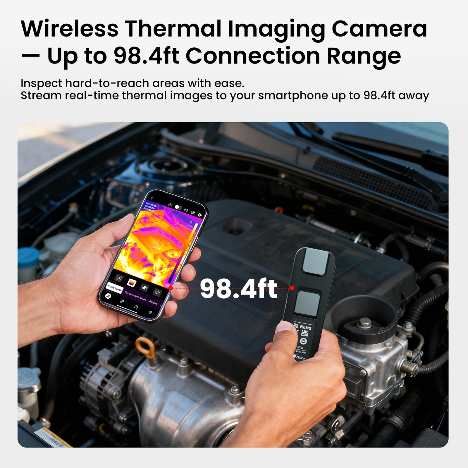 LAUREII Infrared Thermal Imager Camera Wireless Android & iOS WiFi Smart Gift