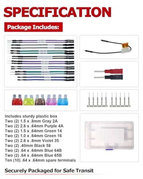 1ST TP-300-A Terminal Test Probe Kit Compatible Suitable for GM Vehicles,
