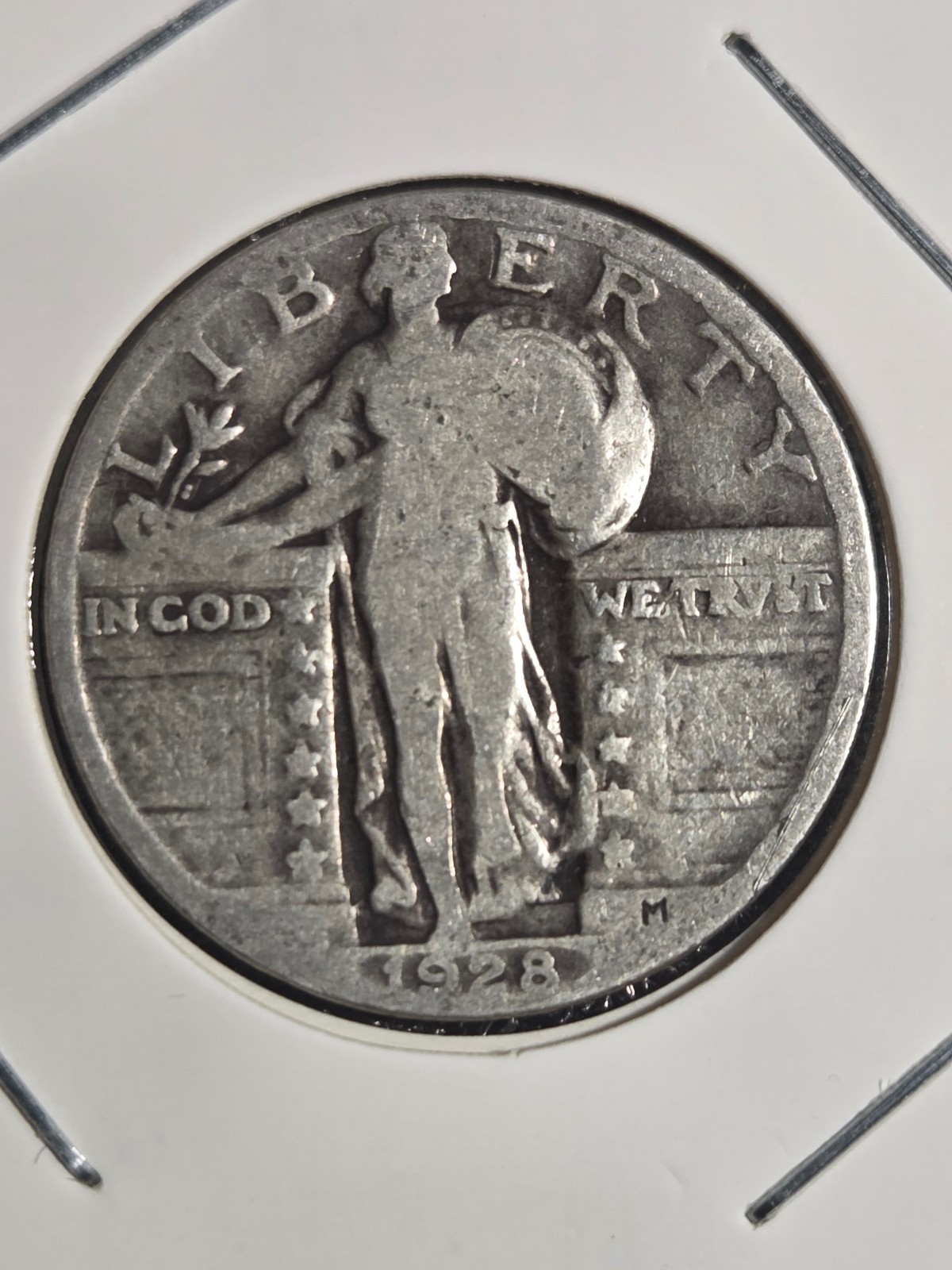 1928 Standing Liberty Quarter Silver 25c US Coin
