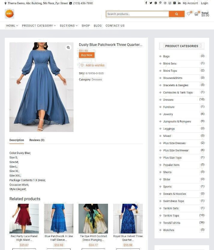 E-Commerce Website, Online Store, Wordpress, Mobile Responsive, Slider Website.