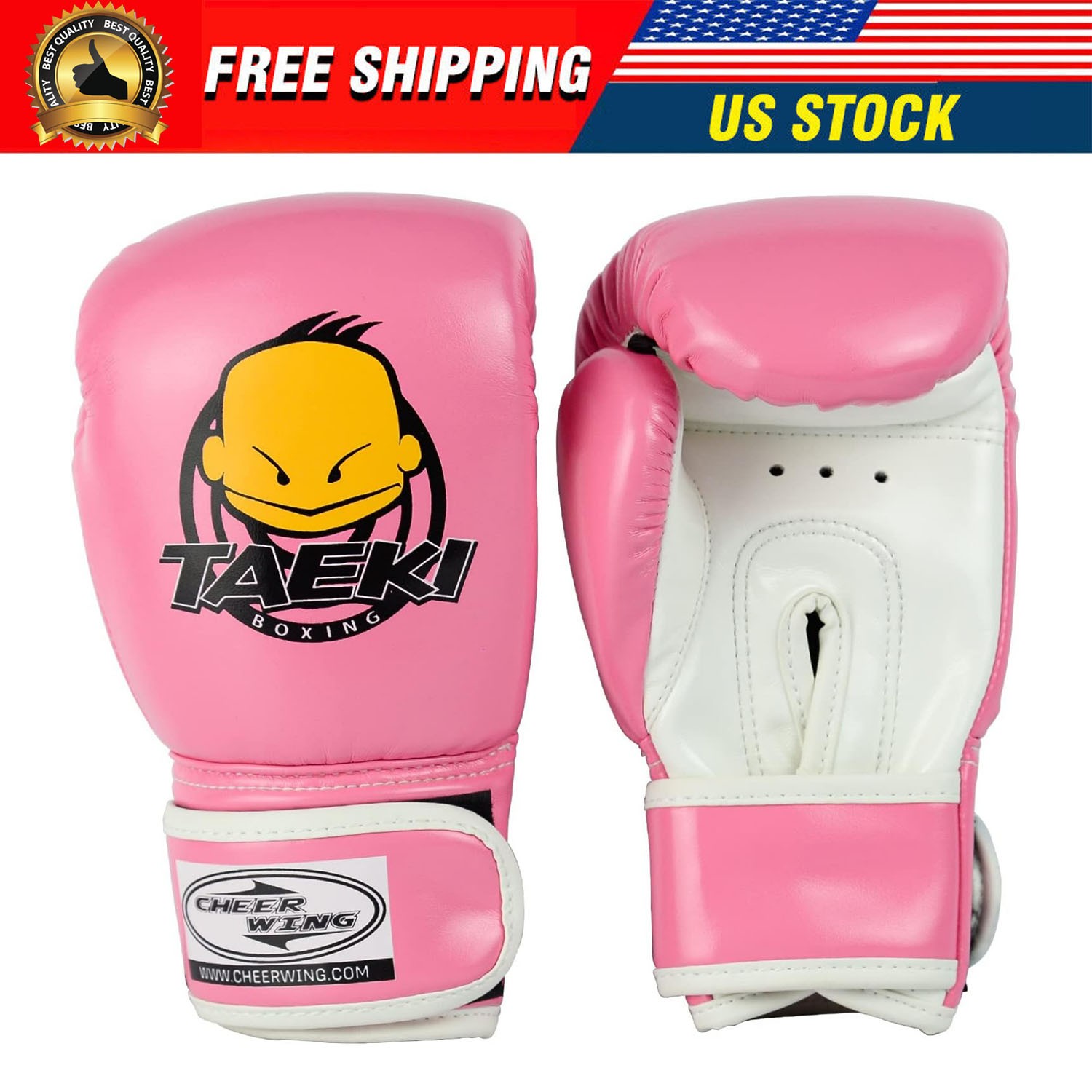 Cheerwing Pink Kids Boxing Gloves Training Gloves for Youth and Toddler Gloves