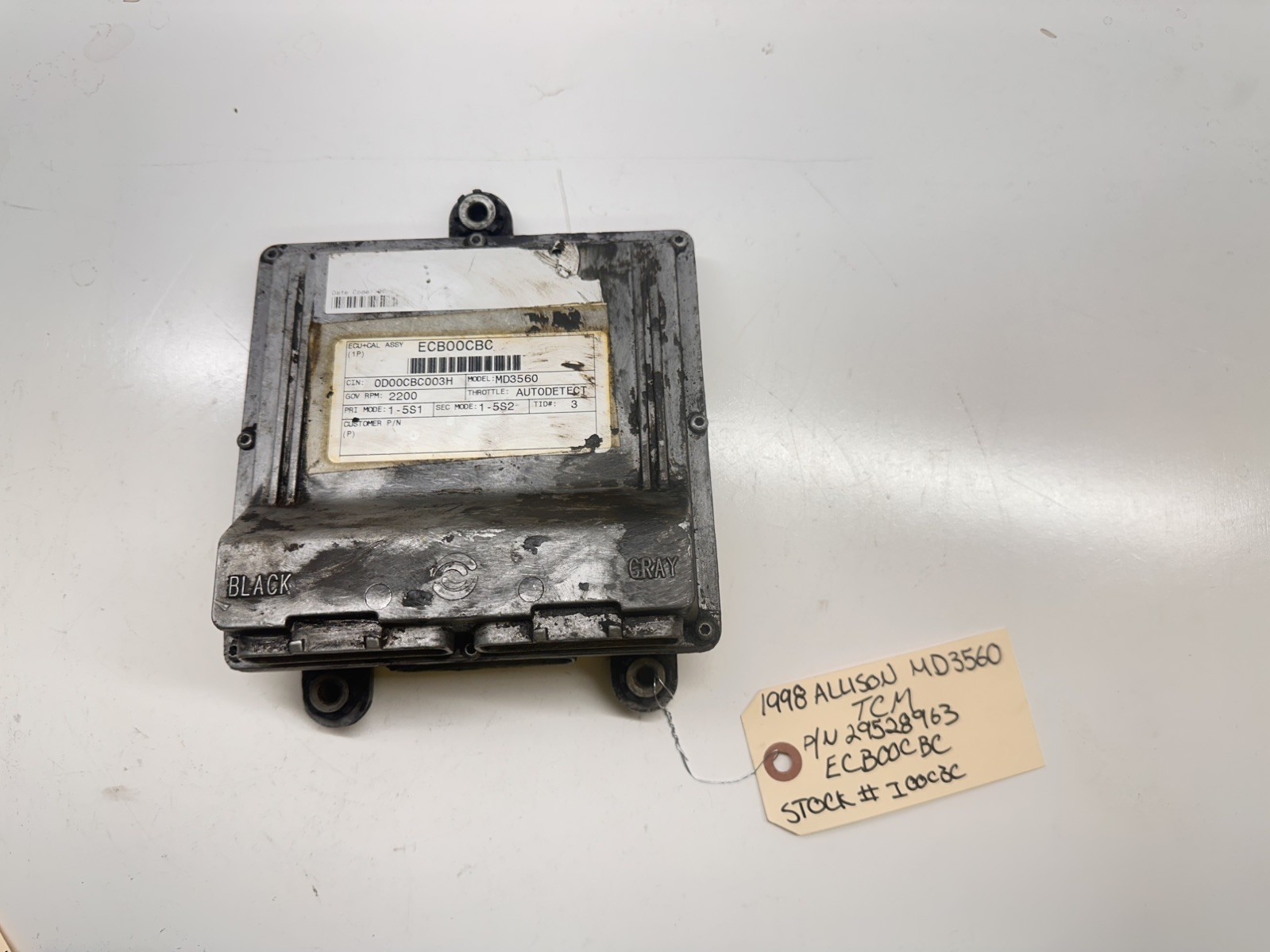 1998 Allison MD3560 TCM Transmission Control Module 29528963 ECB00CBC 1997 1999
