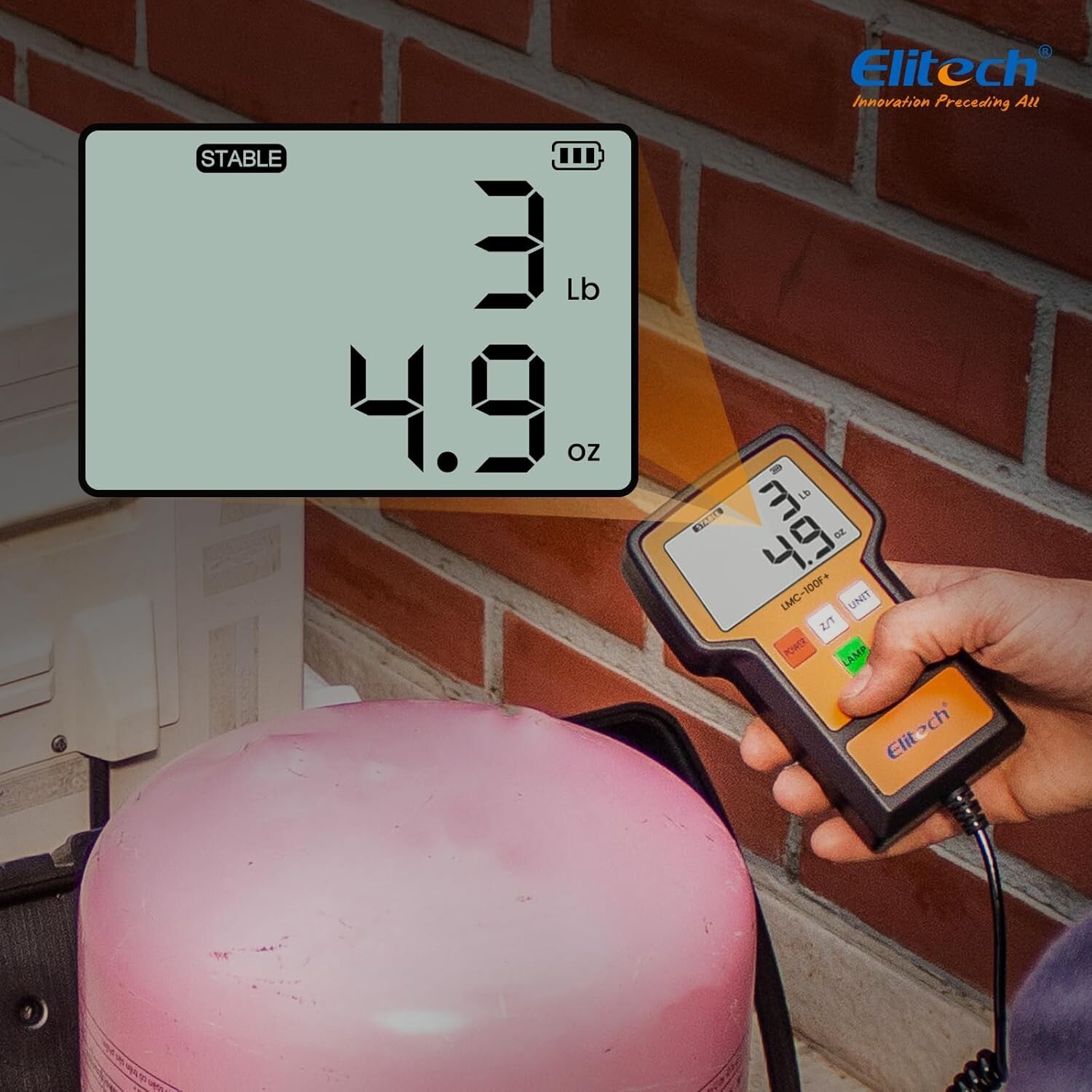 Refrigerant Charging Scale 110Lb Freon HVAC Handheld with Durable Case