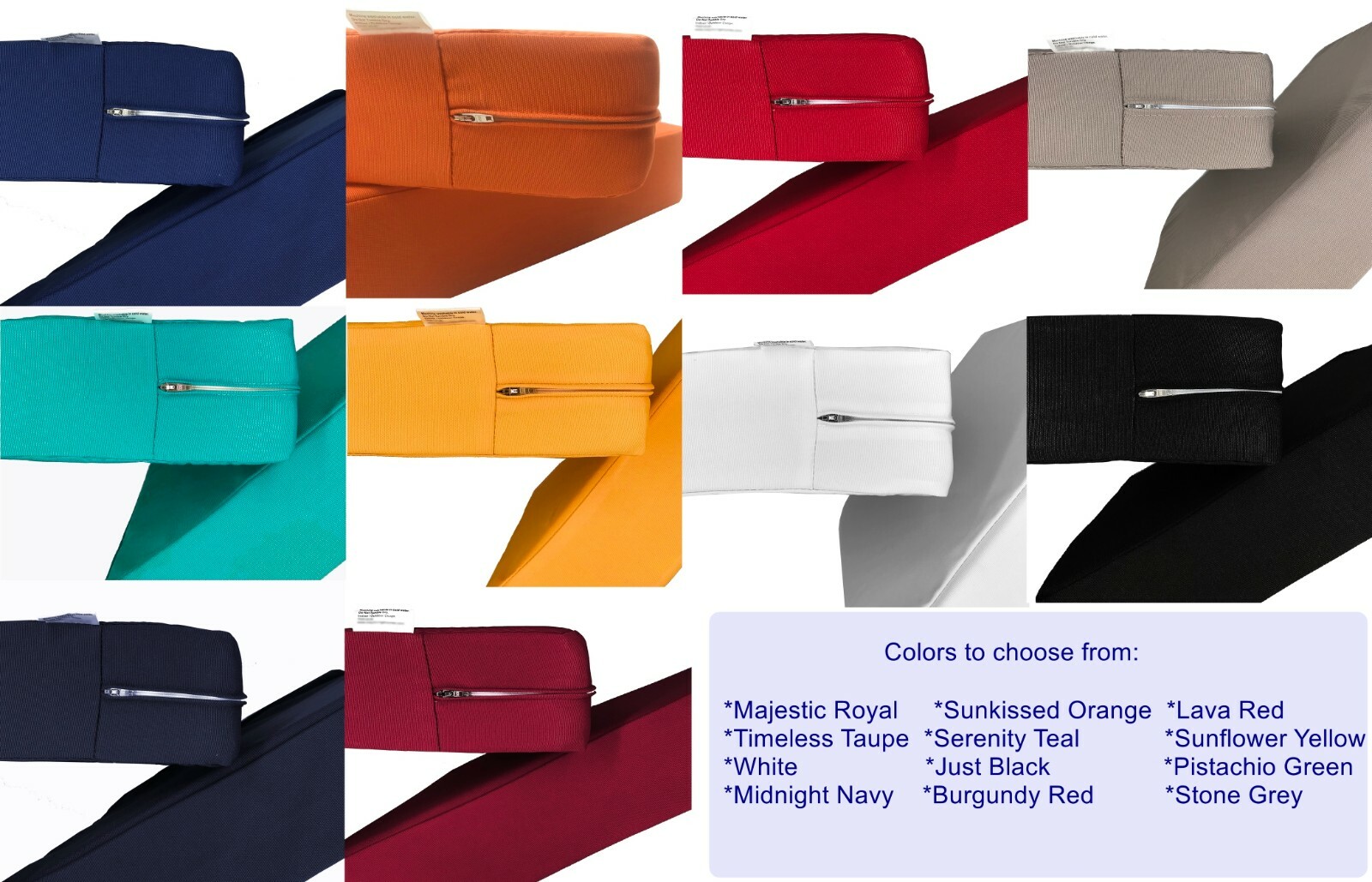 CozyLounge 24x24x4" Replacement Water Resistant Patio Chair Cushion - Cover ONLY