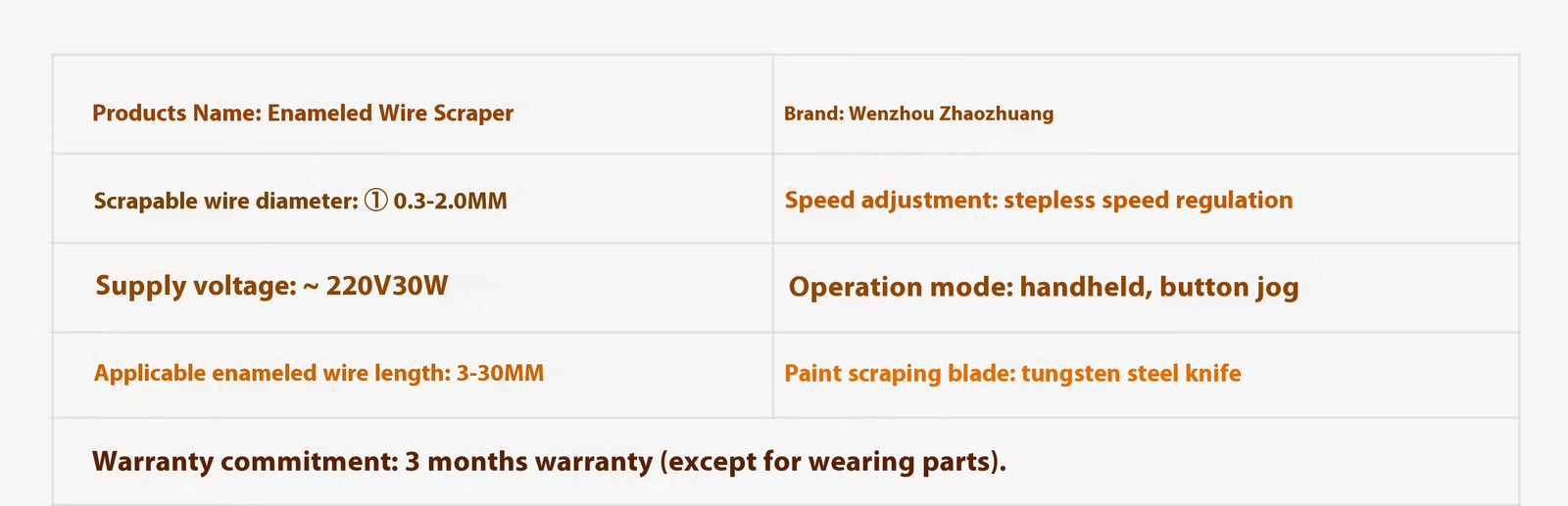 Enameled Copper Wire Stripping Machine,Varnished Wire Stripper XC-0312