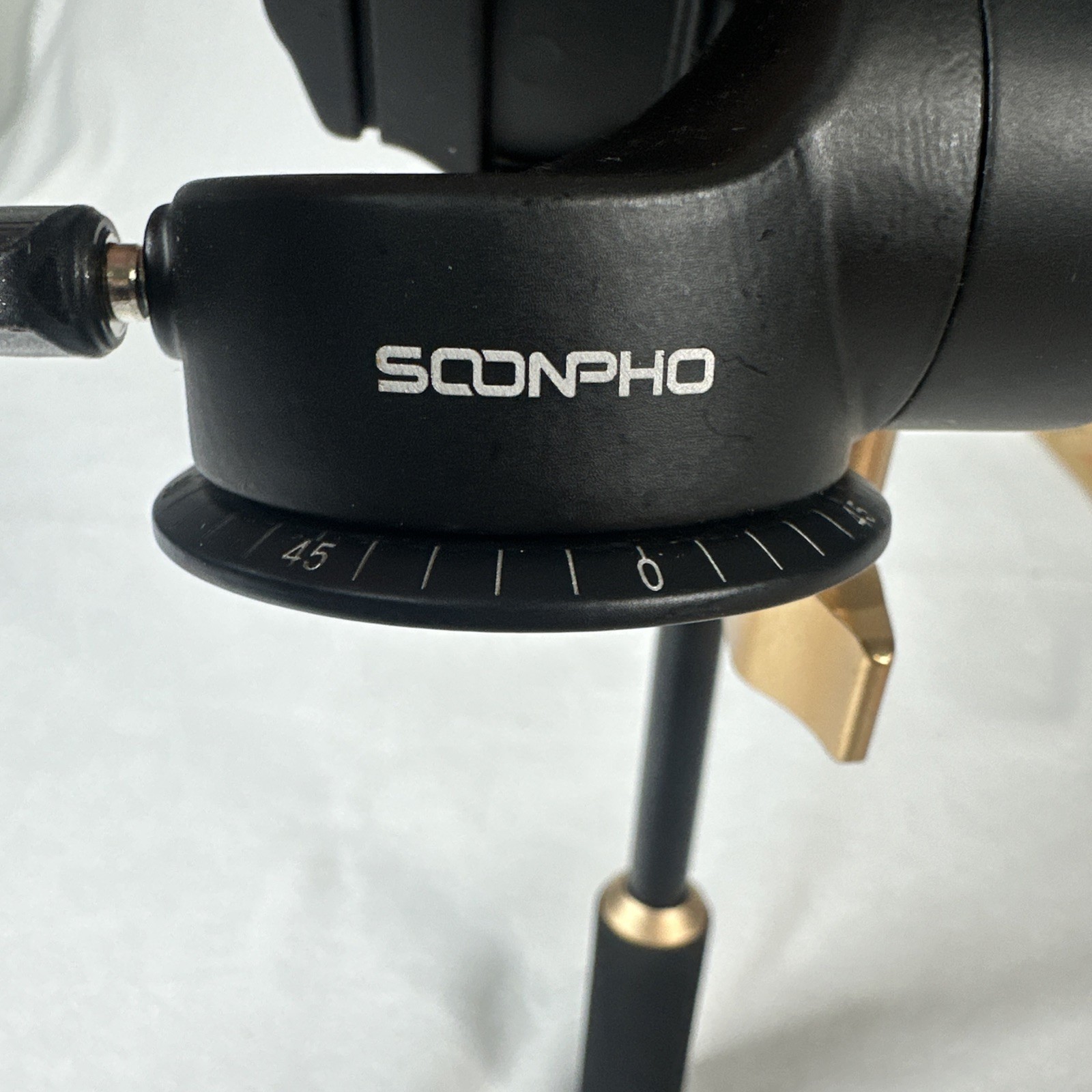Sconpho Heavy Duty Video Camera Tripod Fluid Drag Pan Head With Extended Handle
