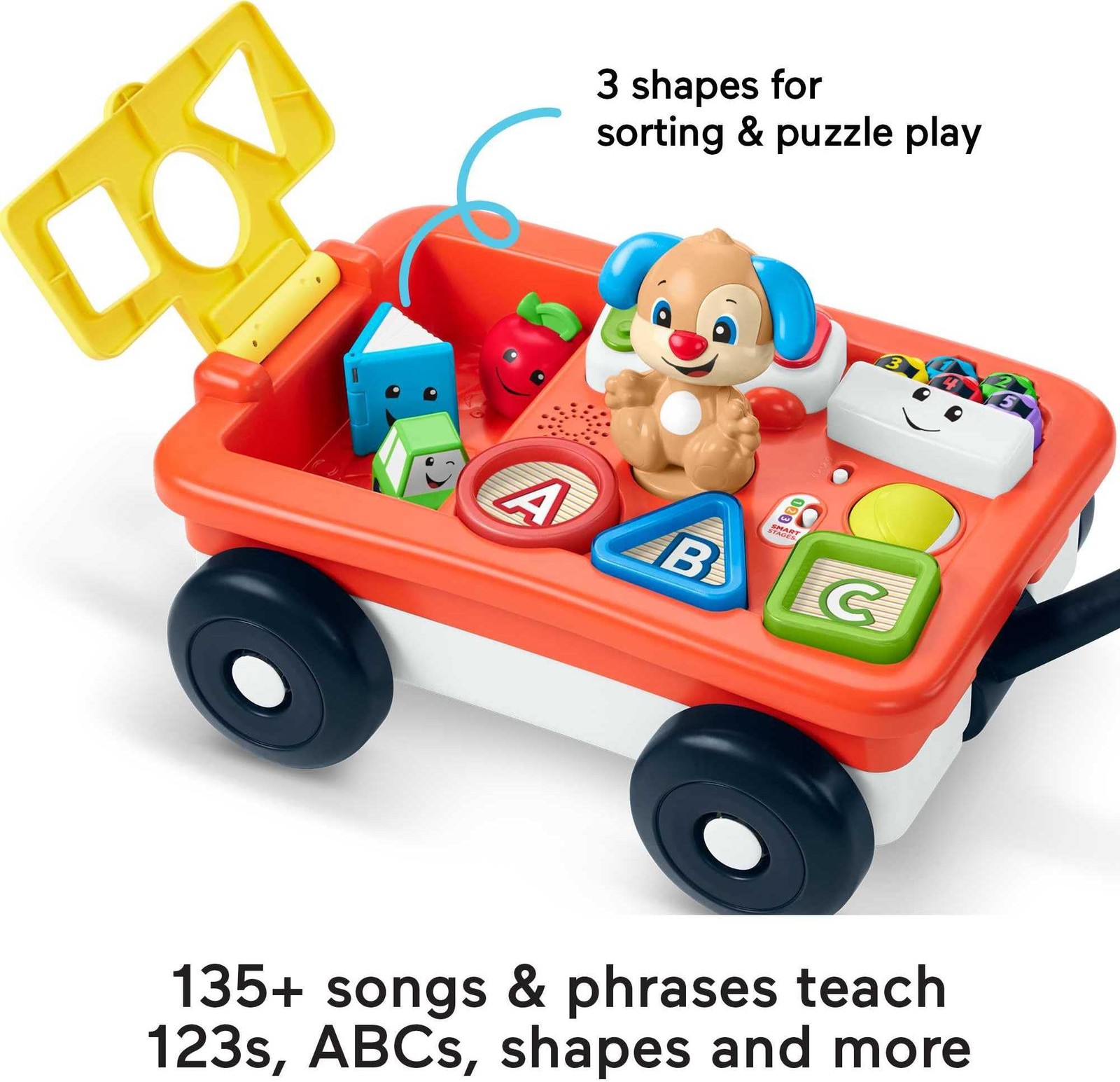 Fisher-Price Laugh & Learn Pull & Play Musical Learning Wagon Baby Toddler Toy