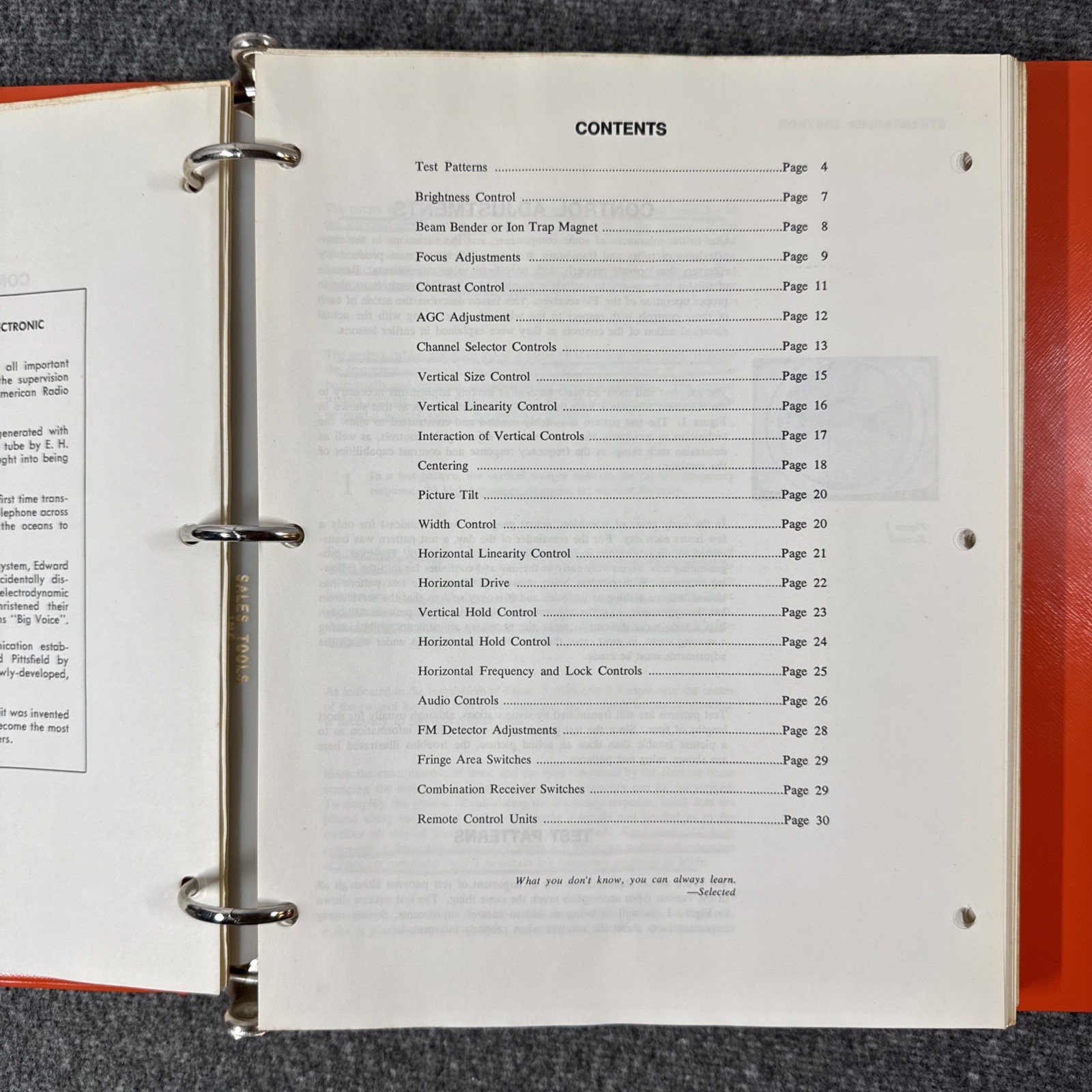 Bell & Howell Schools DeVRY Electronics Television Serving Course 831 - 10 Parts