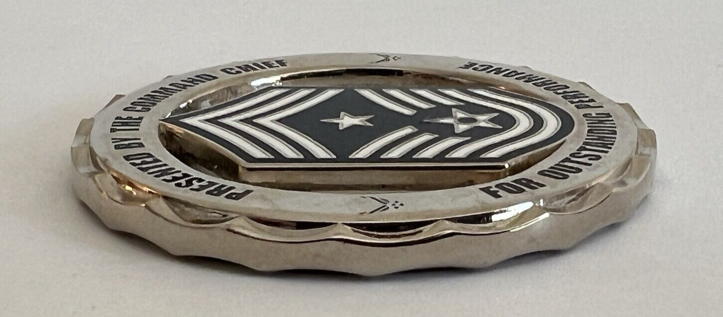 USAF Fairchild AFB Challenge Coin Presented By Command Chief Total Force