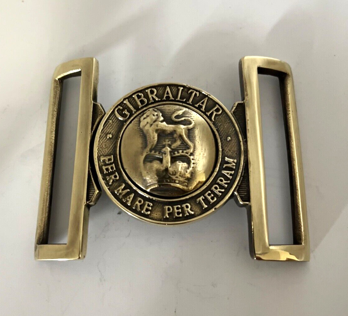 British Crown Buckle Reproduction Solid Brass