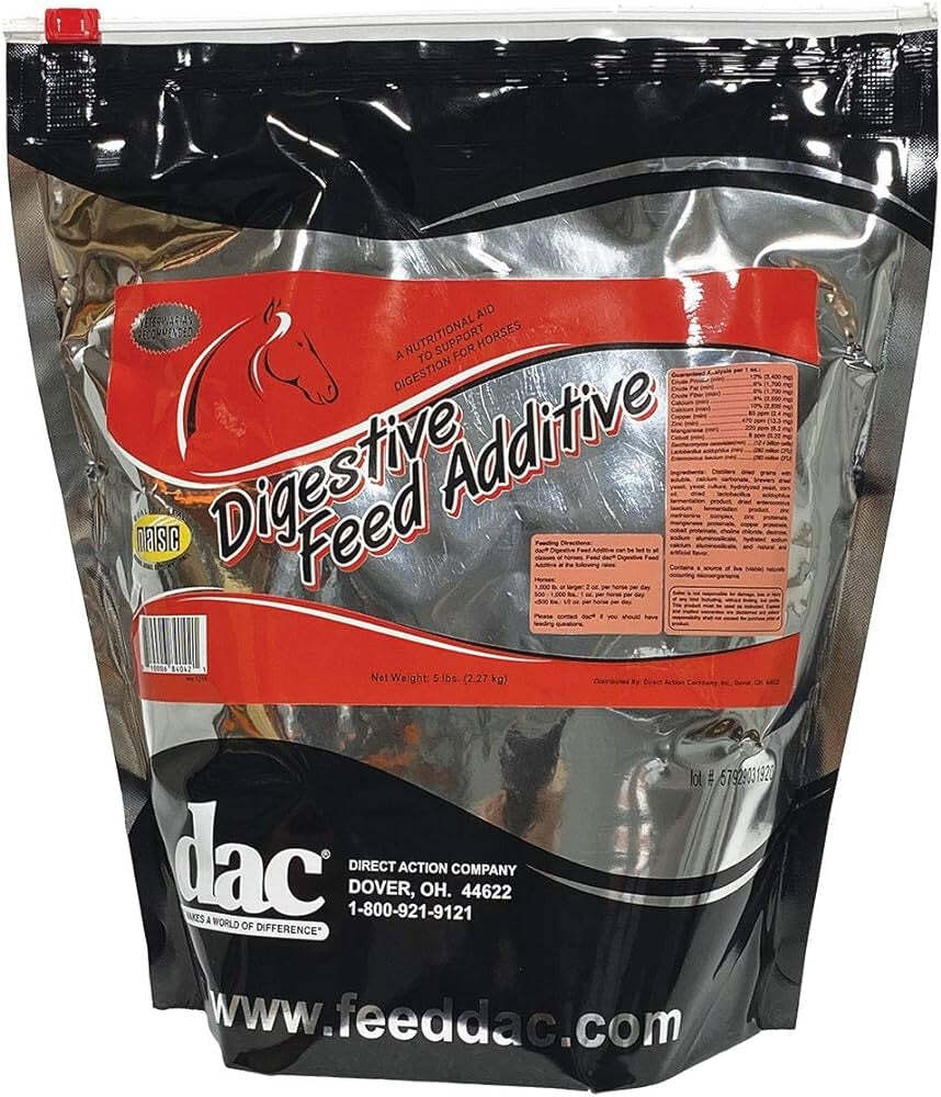 dac DIGESTIVE FEED ADDITIVE 5 lbs. pounds Horse nutritional digestion aid