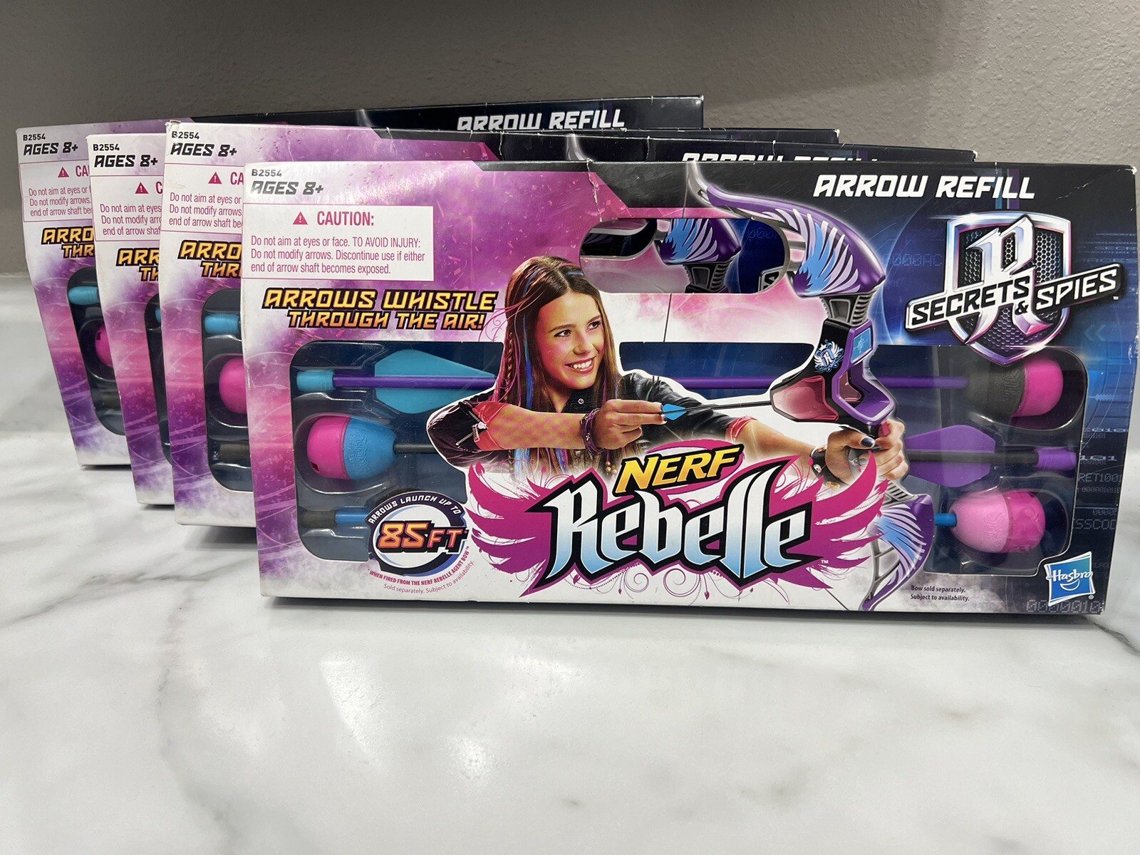 Nerf Rebelle Secrets & Spies Arrow Refill 4 Packs of 3 Whistling Arrows 2014 NEW