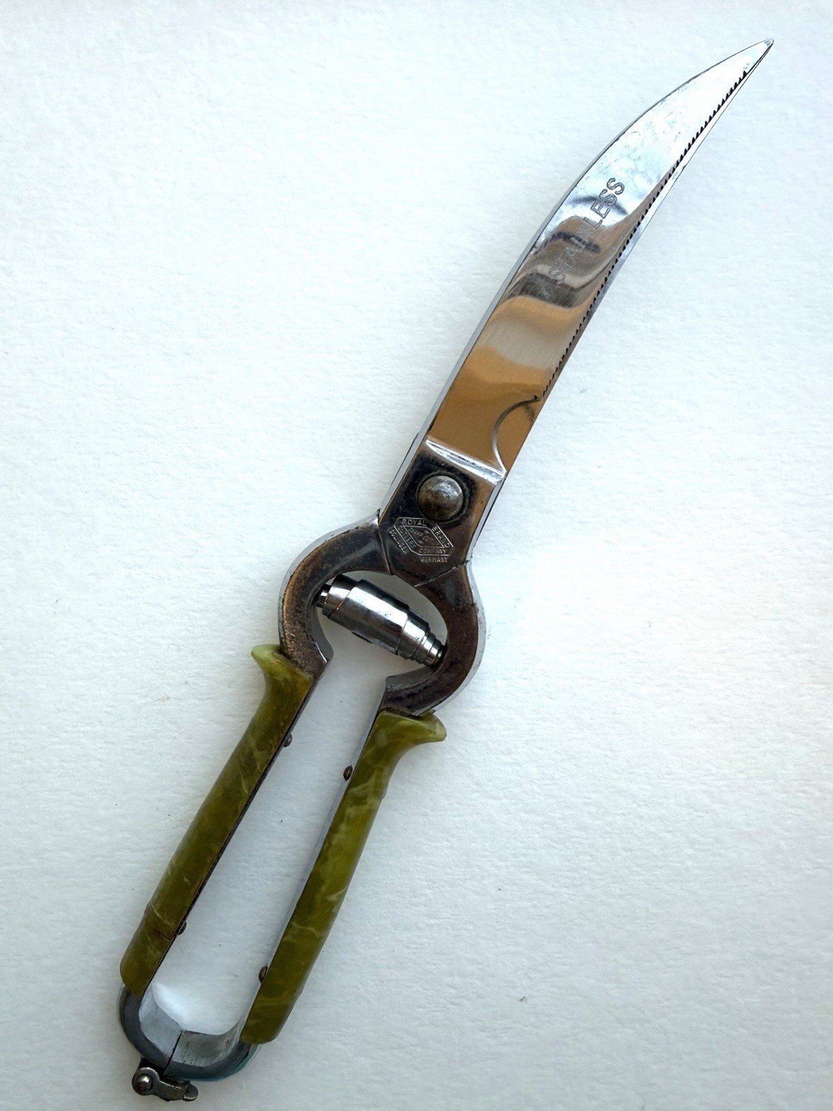 Royal Brand HEAVY DUTY Poultry Shears Stainless Steel Germany Vintage