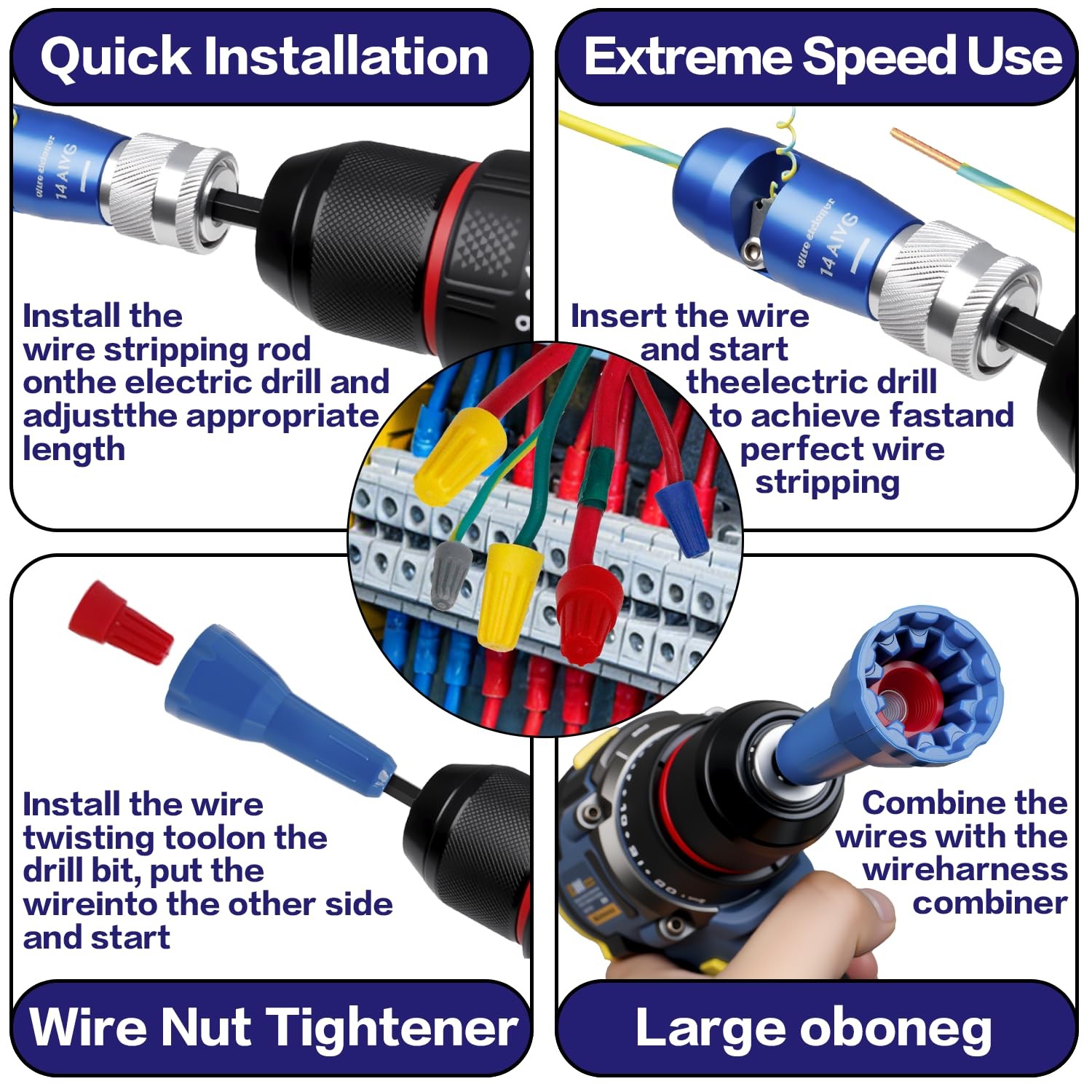 TreVark Wire Stripping for Drill, Tool & Twisting...