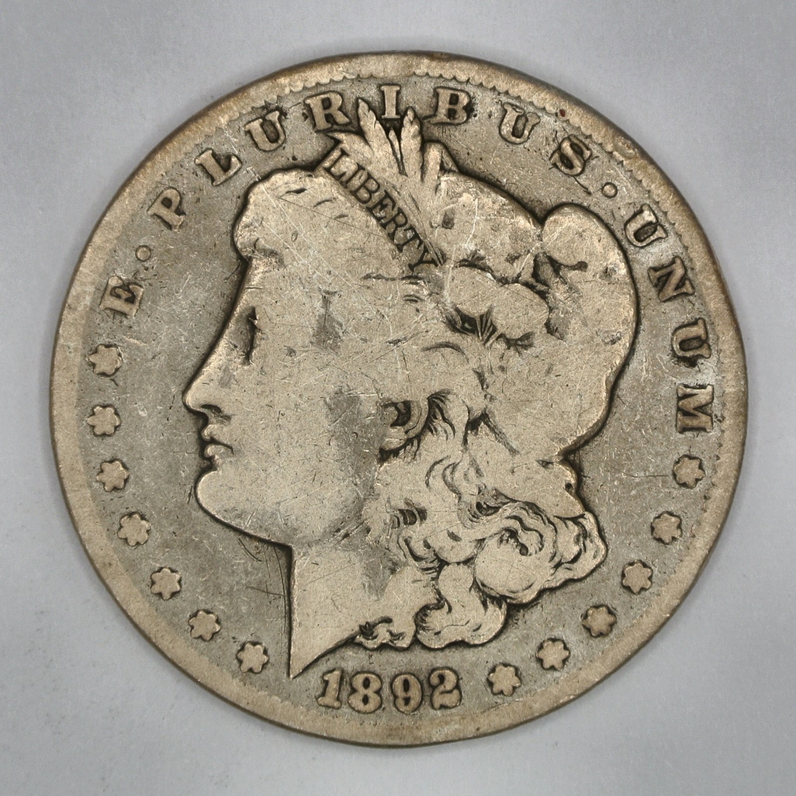 1892-CC Morgan Silver Dollar