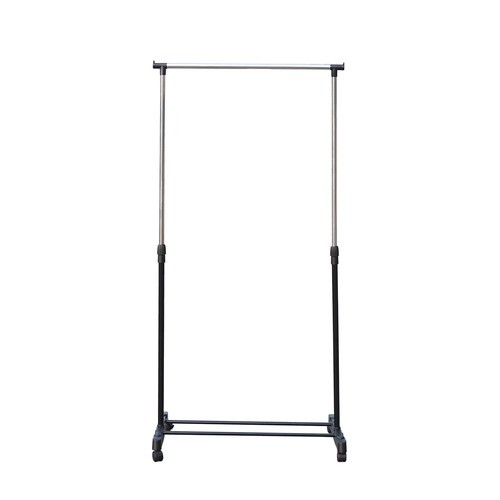Rolling Garment Rack Single Hanging Heavy Duty Clothes Storage Hanger Portable