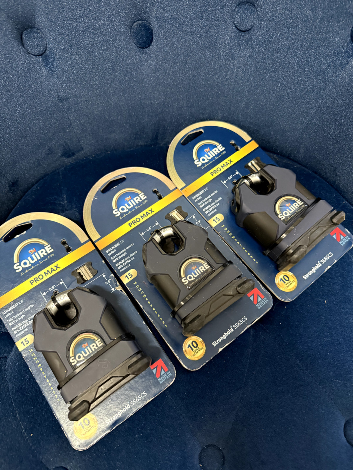Squire Pro Max Stronghold SS65CS Strongest 2.5" Padlock Shed Storage Lock