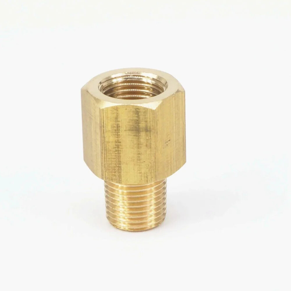Racing 1/16" NPT Female to 1/8 Male NPT Coupling Brass Pipe Fit Gauge adapter