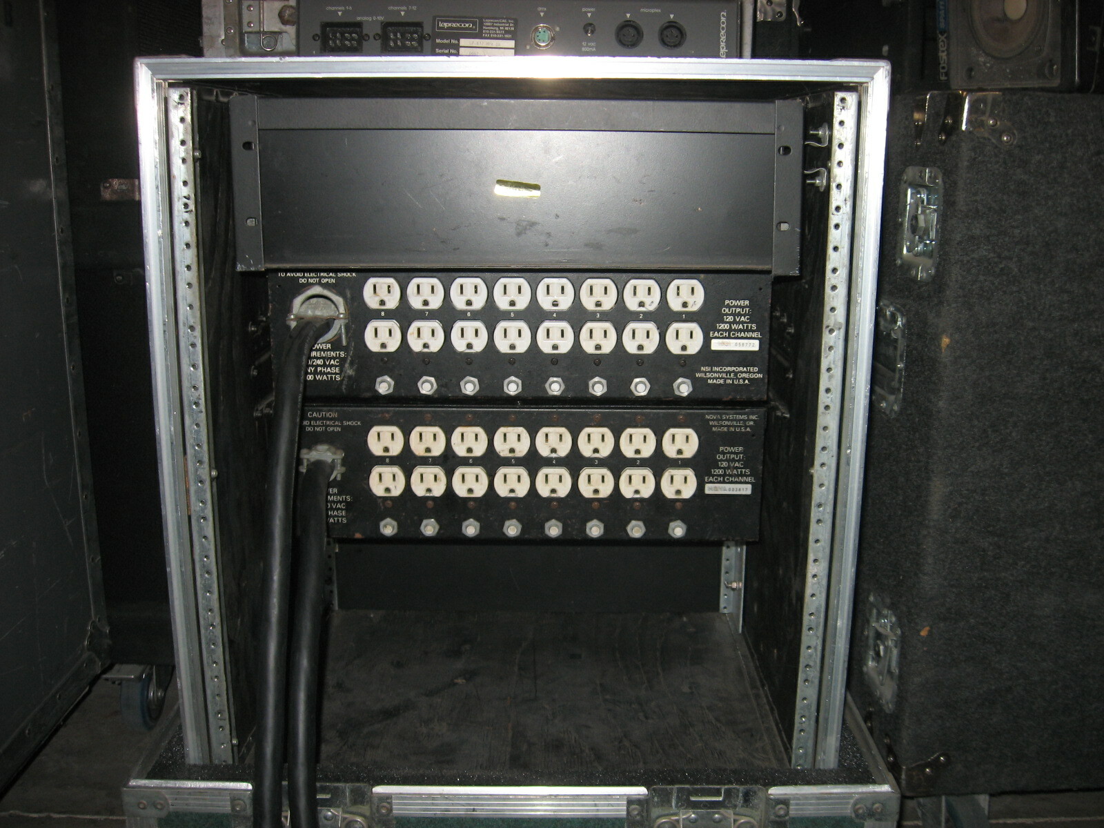 NRD 8000 Dimmers 16 channels. 13U pull over rack controller drawer finish panel.