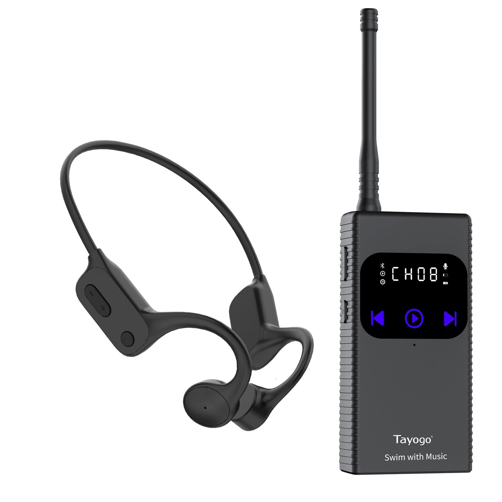Tayogo Swimming Headphones, Underwater Headset, Swim Ear-Buds for Spotify, Au...