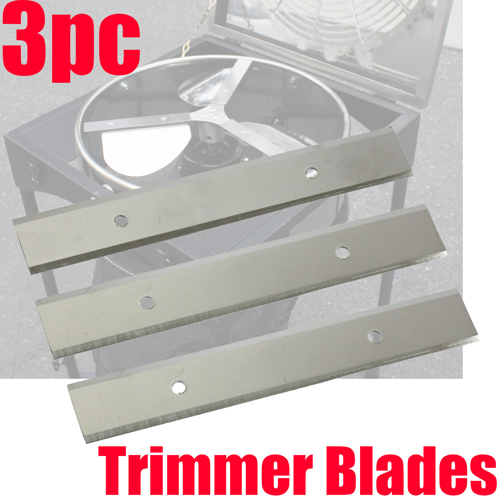 3pcs Replacement Cutting Blade for 18" Stainless Automatic Leaf Bud Trimmer