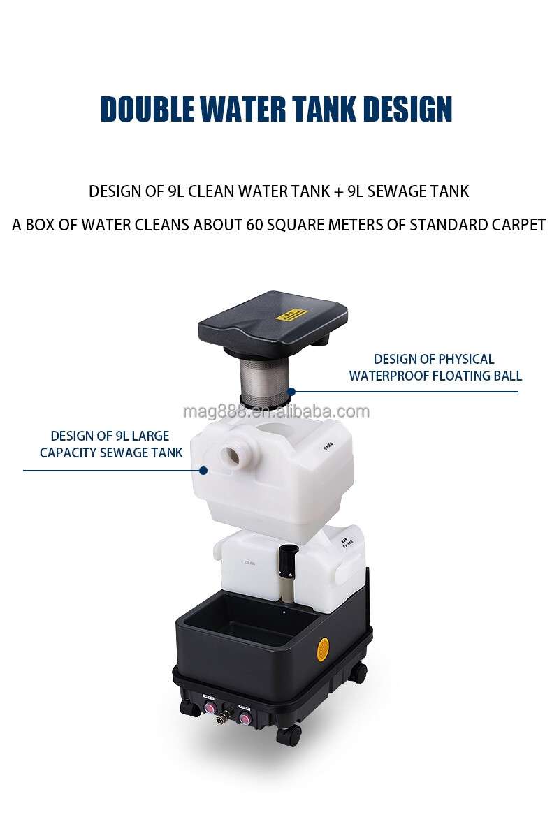 CP-9S Hot Water Extractor Carpet Cleaning Machine Steam Washer Car Wash Machine