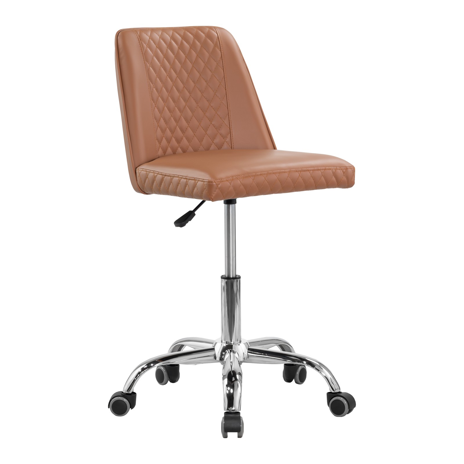 ESTELLE Nail Technician Stool Adjustable Height 18" to 24", Cappuccino