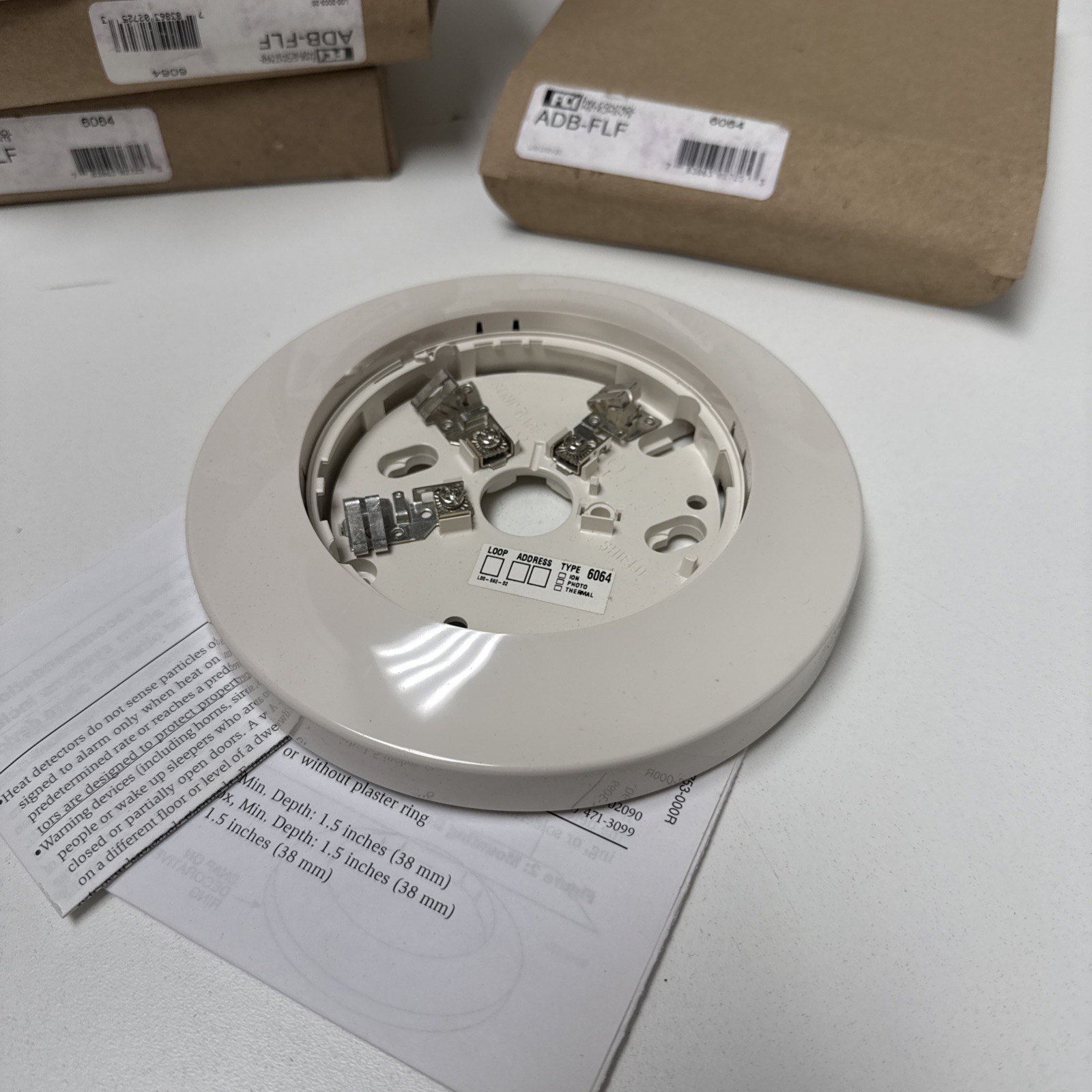 FCI GAMEWELL ADB-FLF SMOKE DETECTOR BASE