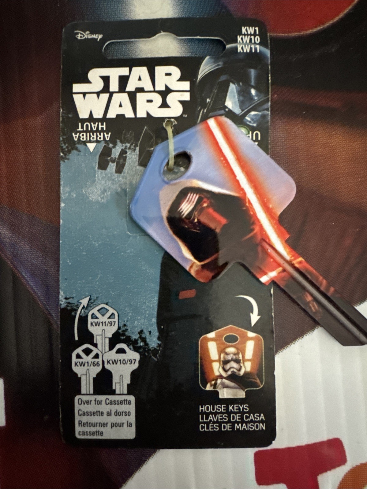 Hillman Key Star Wars Kylo Ren First Order Fan Series KW1/10/11 Blank Key Disney