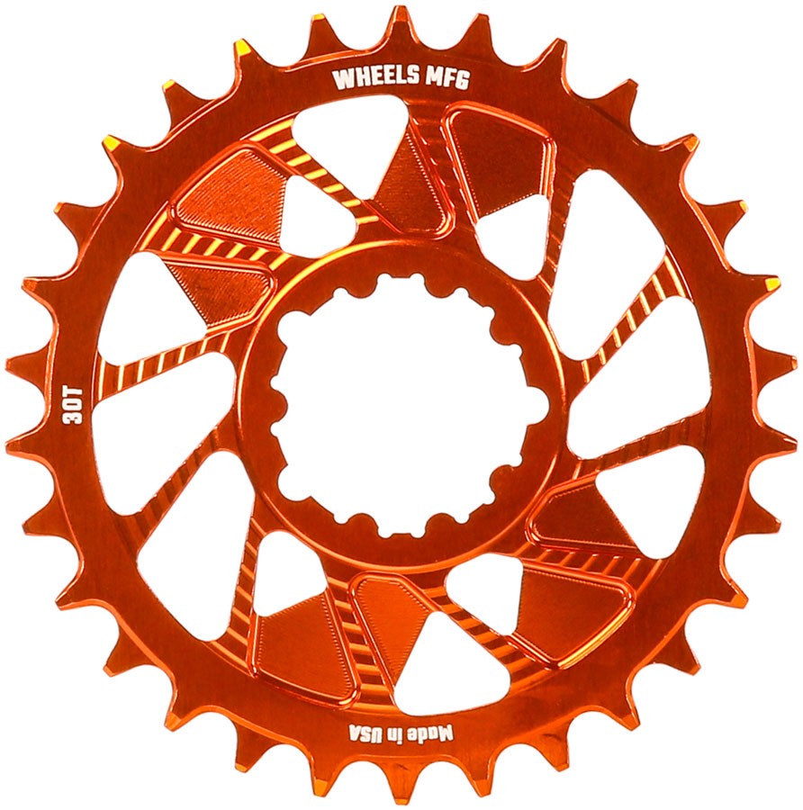 30t Aluminum Direct Mount Chainring for 3-Bolt Hyperglide+ Drivetrains