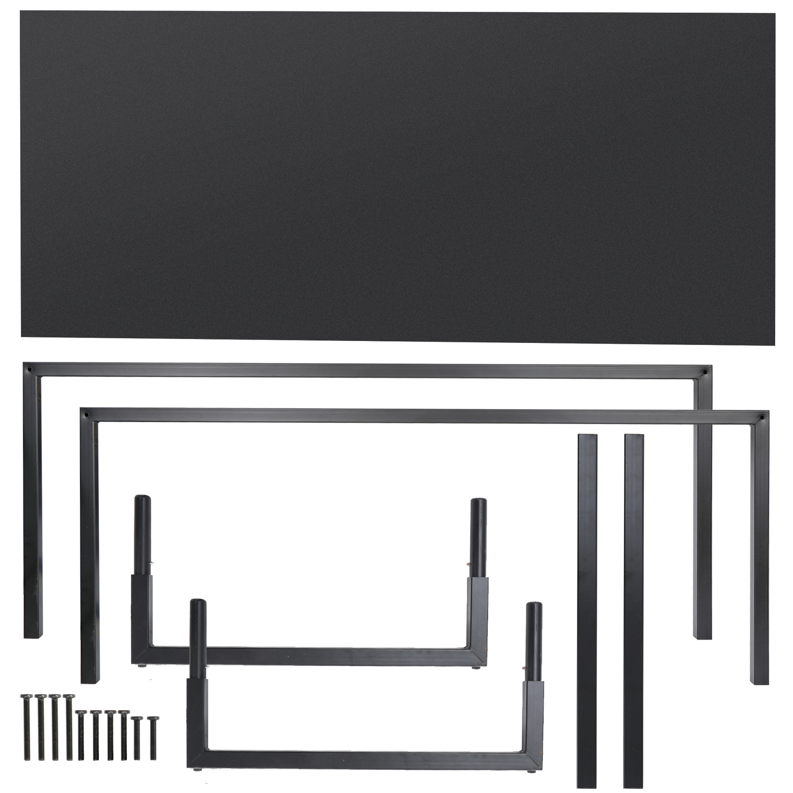 Computer Desk 55" Large Laptop PC Study Writing Table Simple Office Desk Black
