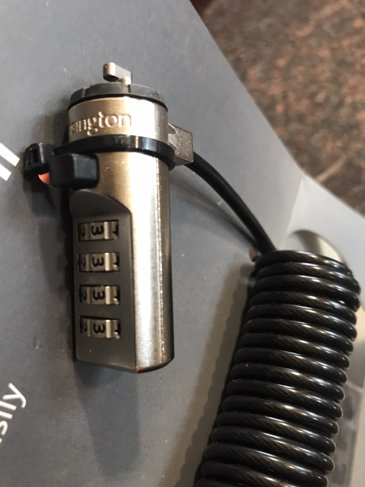Kensington Portable Combination Laptop Lock