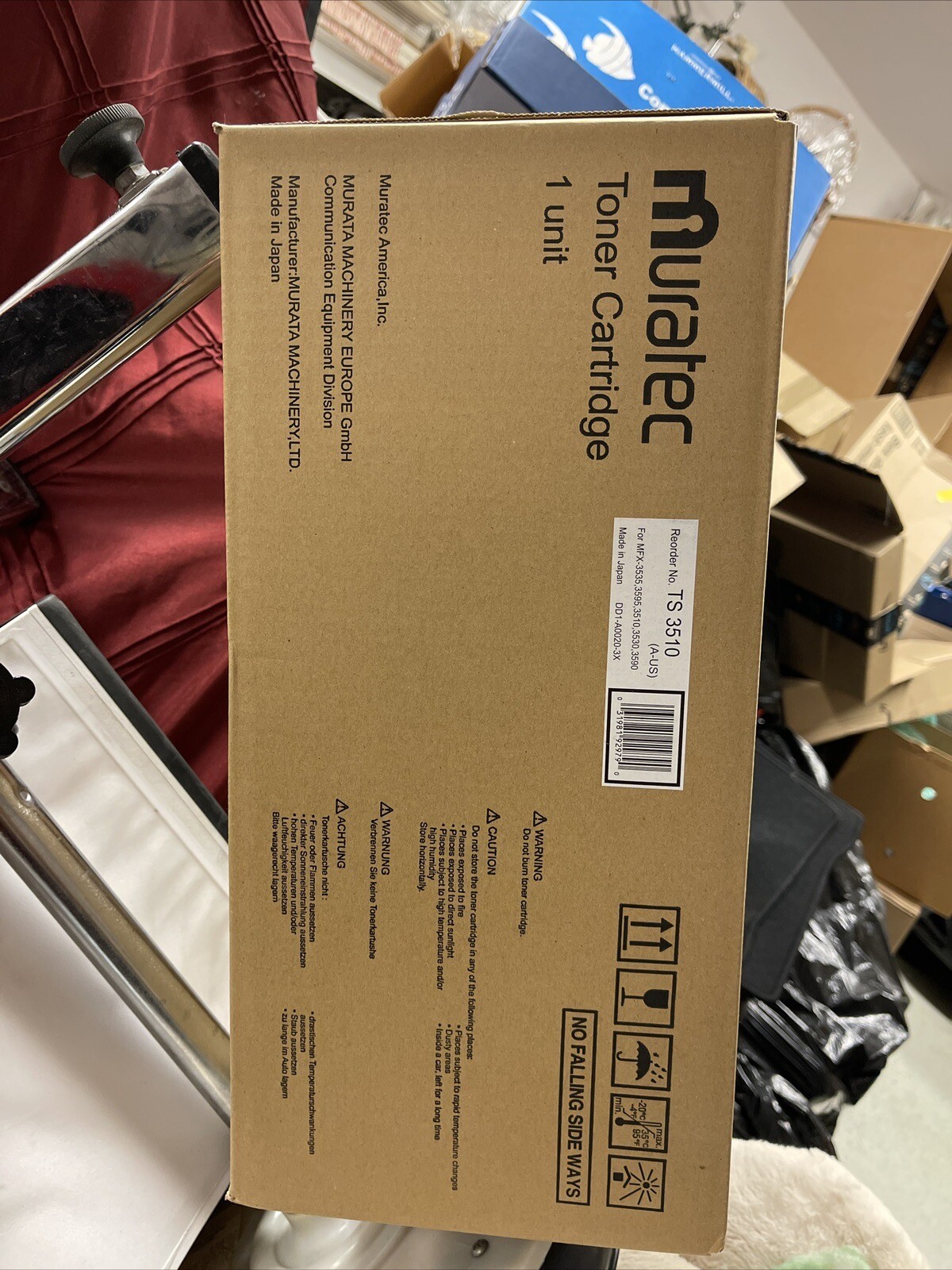 MURATEC GENUINE -NEW IN BOX- TS 3510 BLACK TONER CARTRIDGE