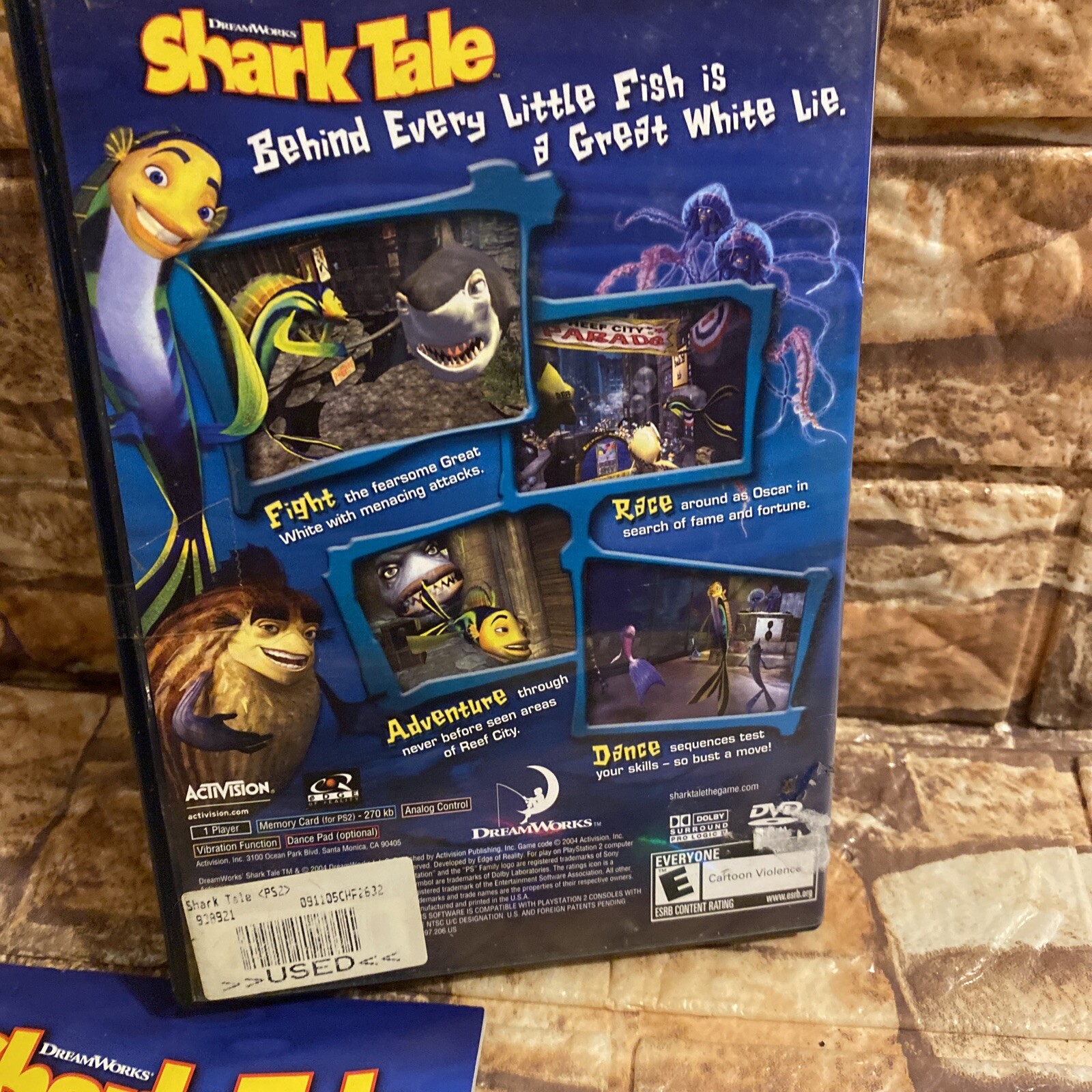 Shark Tale (Sony PlayStation 2, 2004) Complete With Manual Free🚢