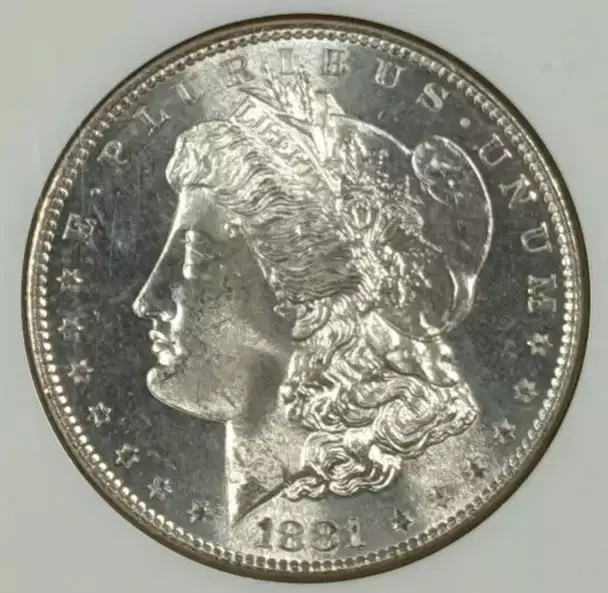 1881 S Morgan Silver Dollar NGC MS-65