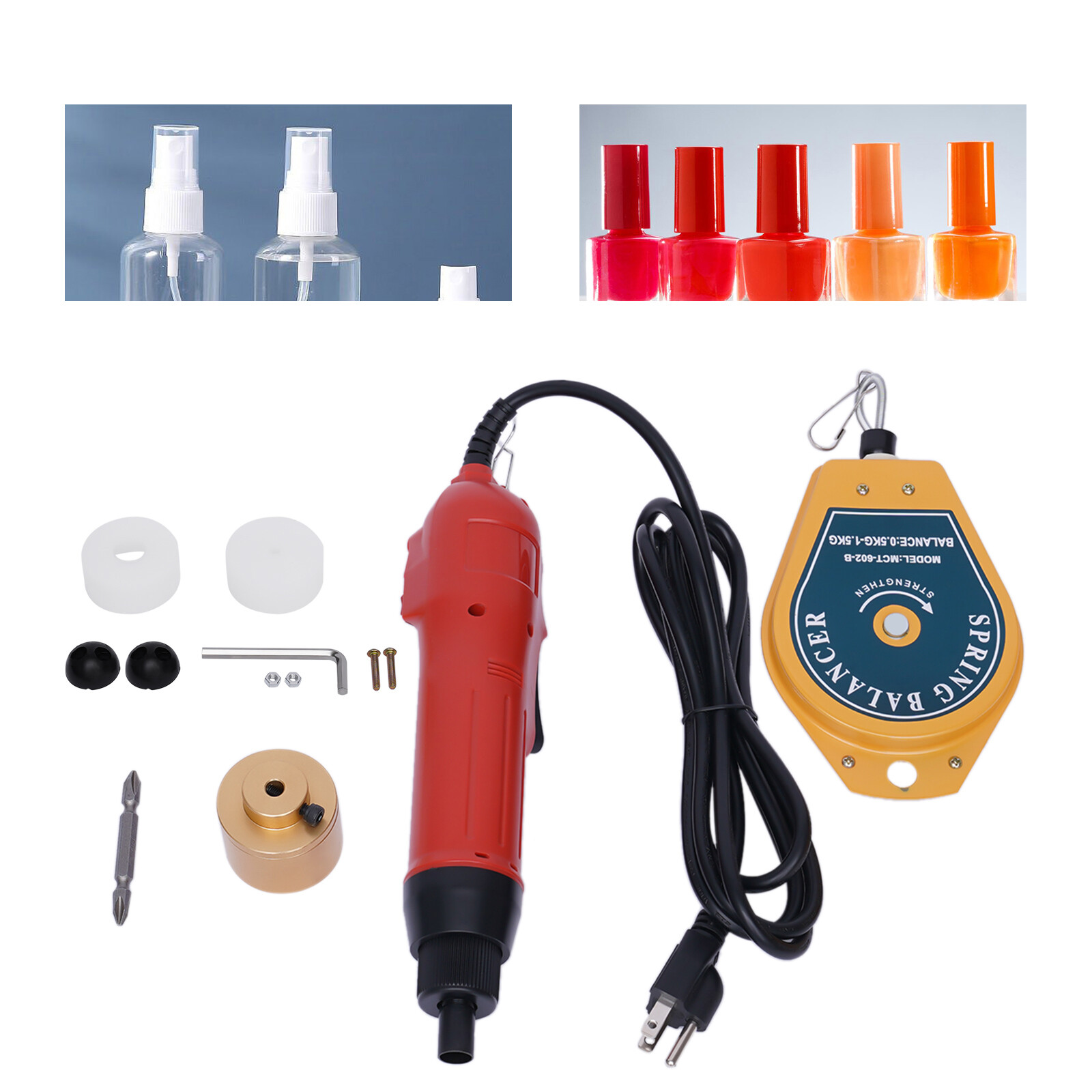 110V Handheld Electric Bottle Capping Machine Screw Capper Sealing Sealer Tool