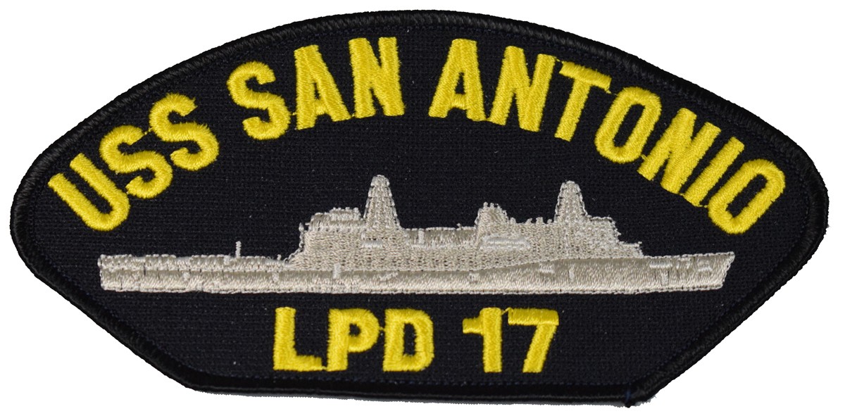 USS SAN ANTONIO LPD 17 SHIP PATCH - GREAT COLOR - Veteran Owned Business