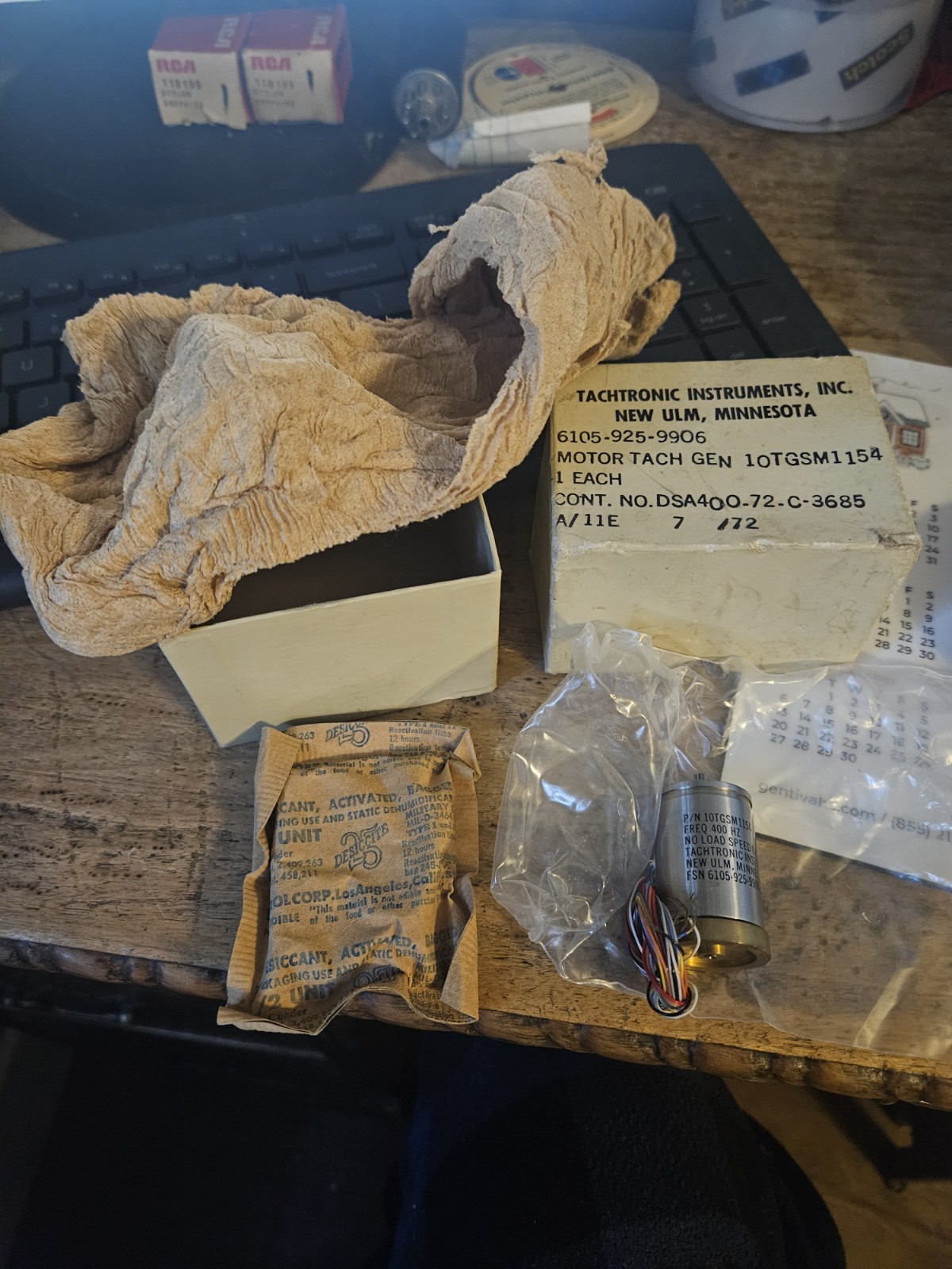 HTF VINTAGE NOS TACHTRONIC INSTRUMENTS MILITARY SERVO MOTOR TACH GEN 10TGSM1154