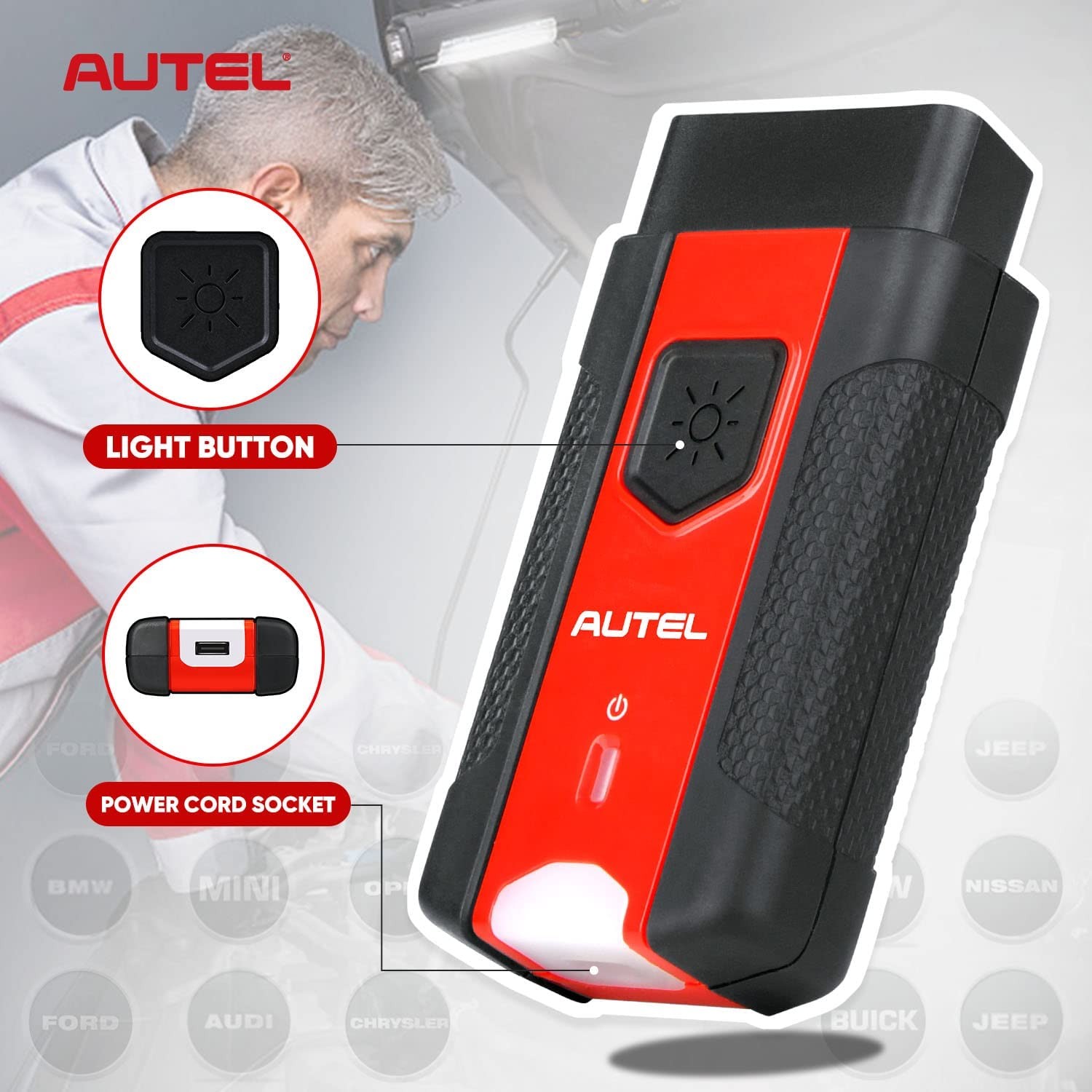 Autel MaxiVCI VCI V200 Bluetooth Diagnostic Interface For KM100 ITS600 MS906 Pro